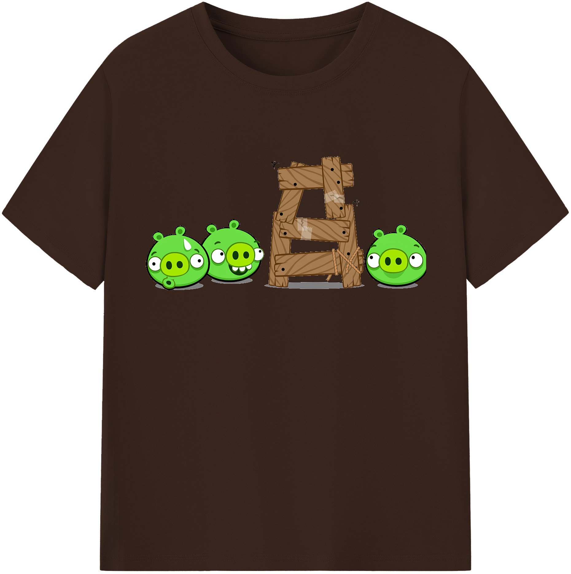 （画像用） Angry Birds アングリーバード 綿100％半袖Tシャツ（フロントプリント）