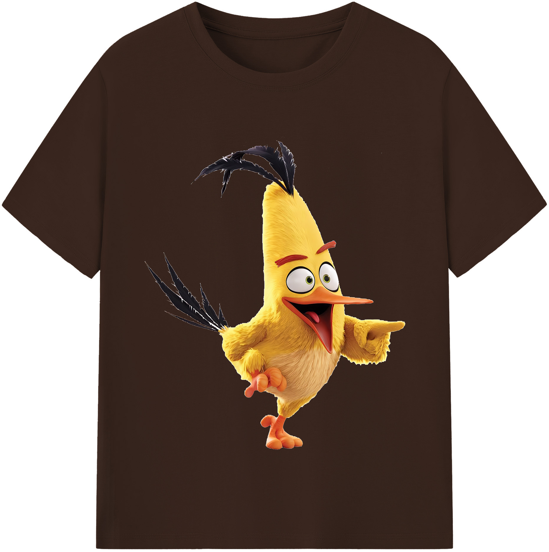 （画像用） Angry Birds アングリーバード 綿100％半袖Tシャツ（フロントプリント）