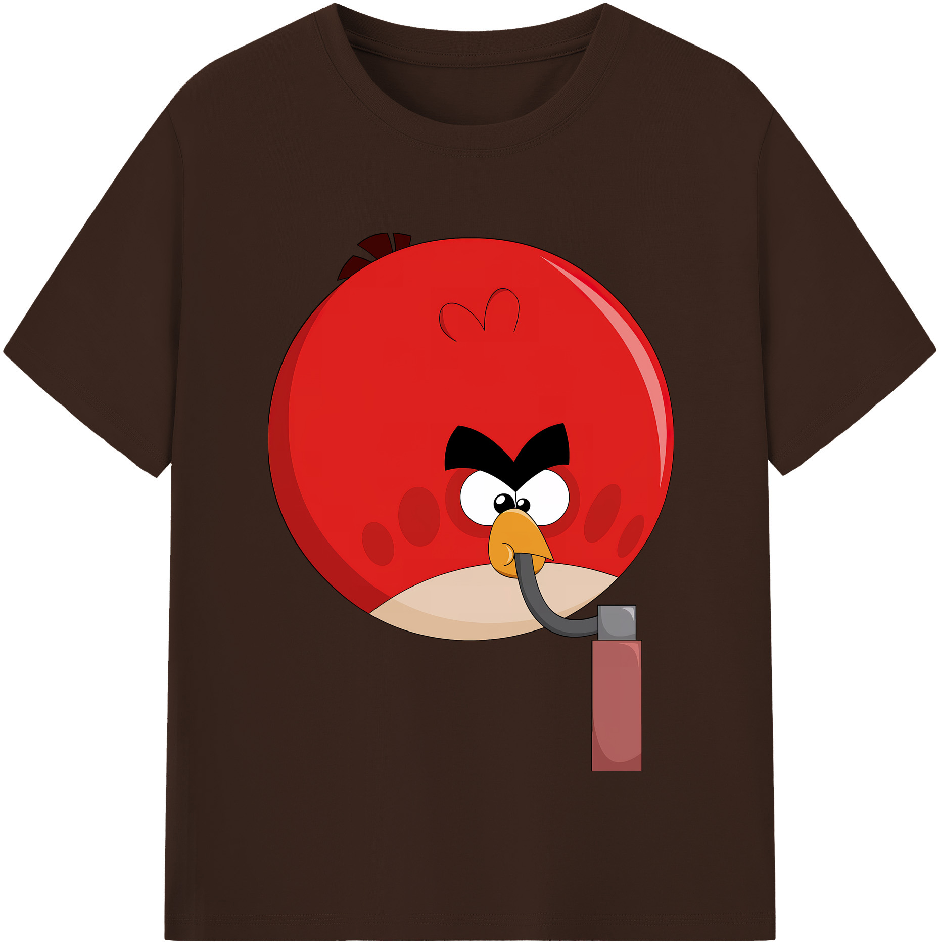 （画像用） Angry Birds アングリーバード 綿100％半袖Tシャツ（フロントプリント）