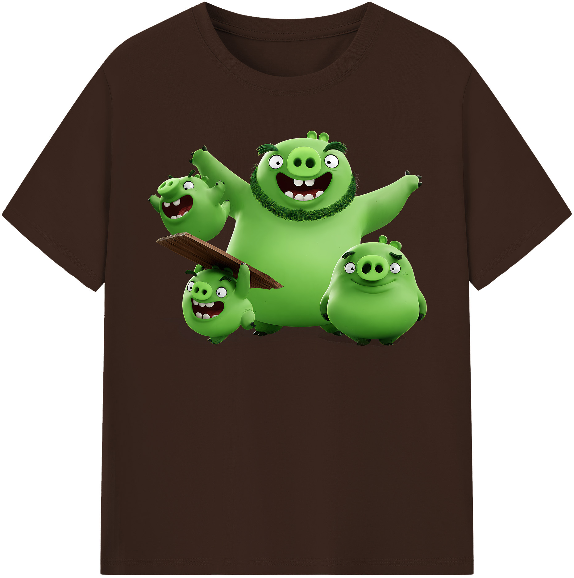 （画像用） Angry Birds アングリーバード 綿100％半袖Tシャツ（フロントプリント）