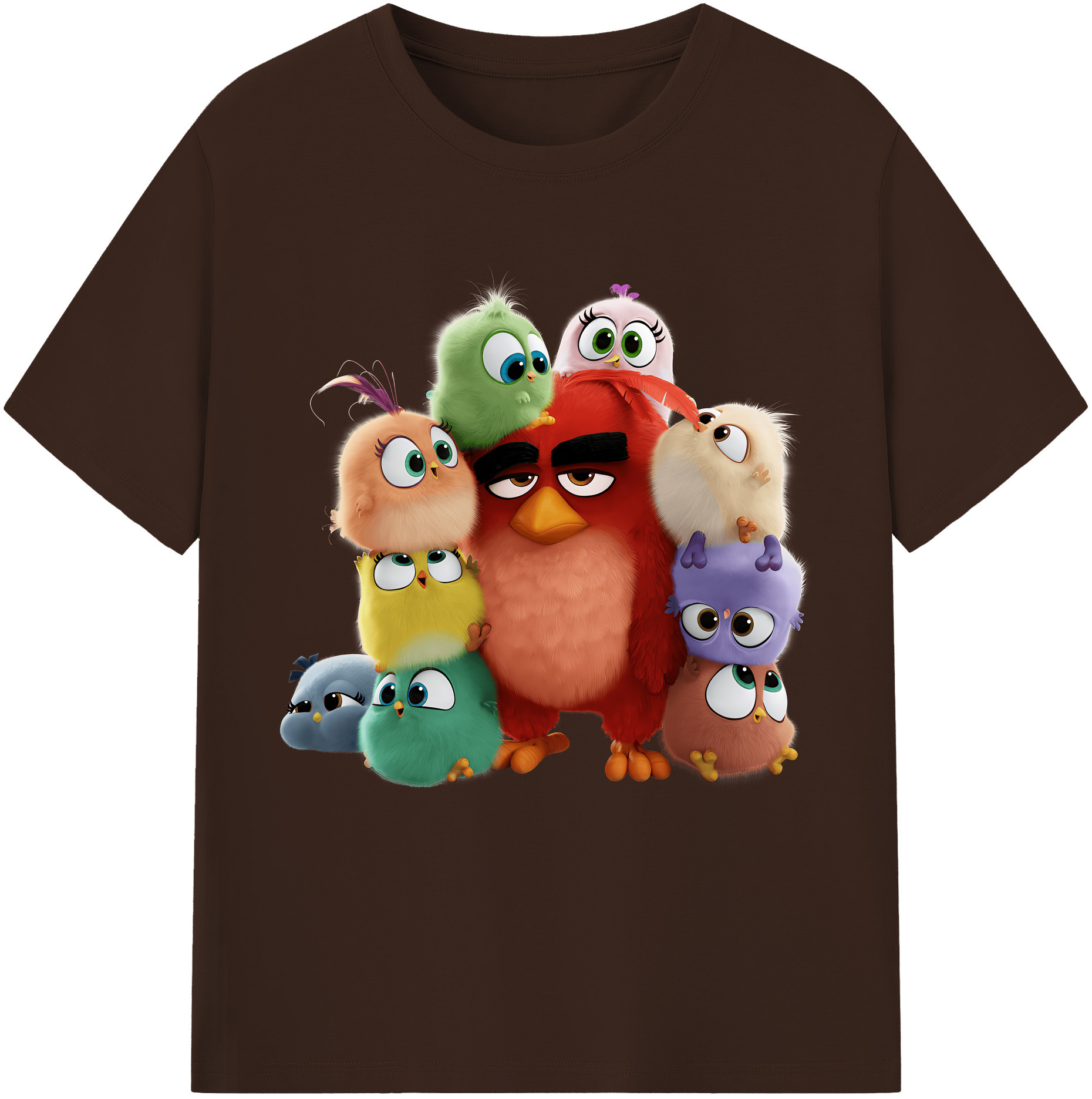 （画像用） Angry Birds アングリーバード 綿100％半袖Tシャツ（フロントプリント）