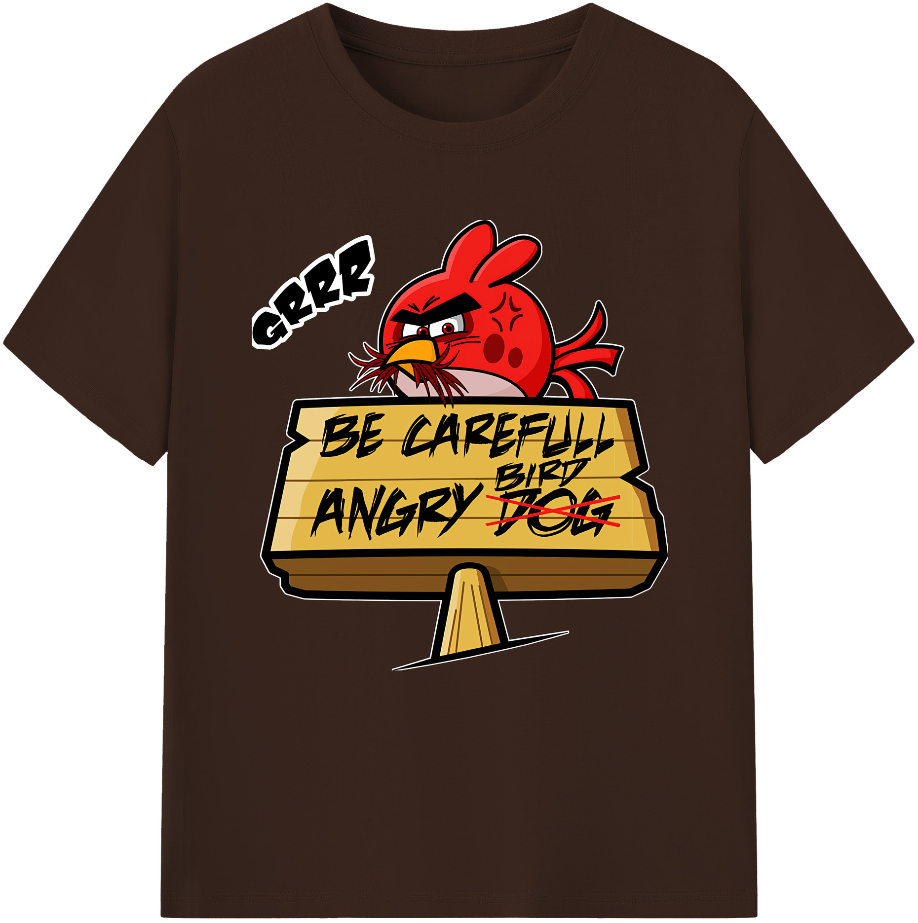 （画像用） Angry Birds アングリーバード 綿100％半袖Tシャツ（フロントプリント）