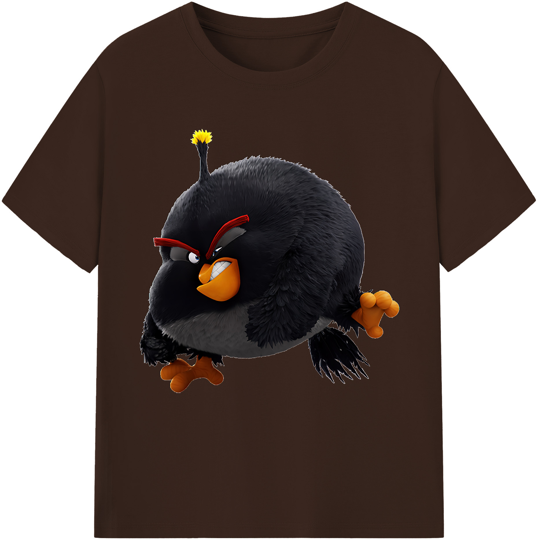 （画像用） Angry Birds アングリーバード 綿100％半袖Tシャツ（フロントプリント）