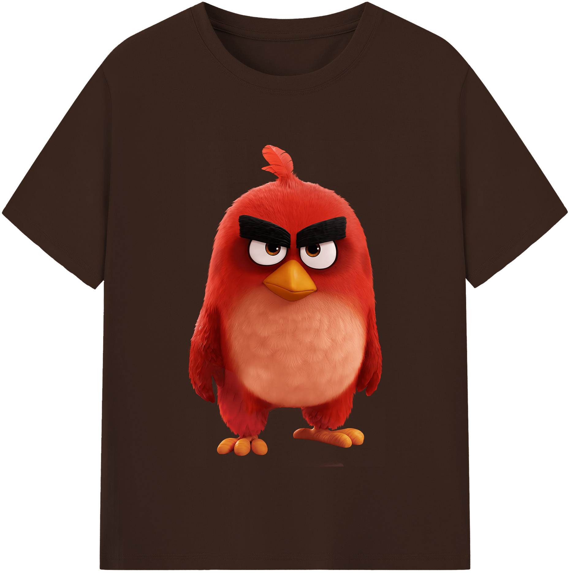 （画像用） Angry Birds アングリーバード 綿100％半袖Tシャツ（フロントプリント）