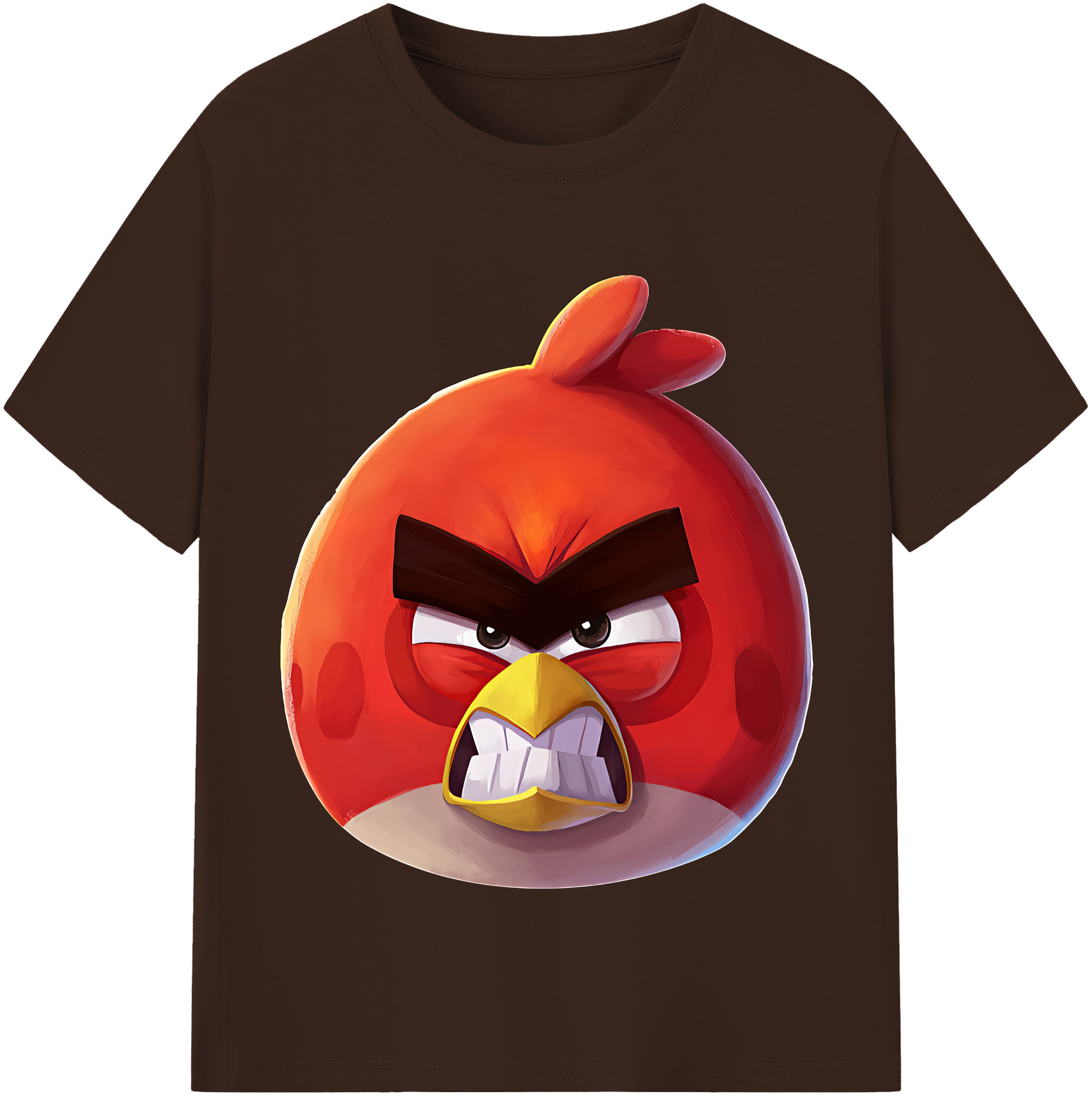 （画像用） Angry Birds アングリーバード 綿100％半袖Tシャツ（フロントプリント）