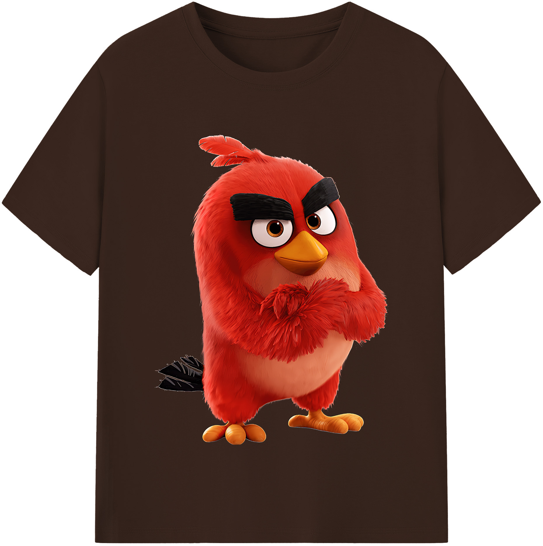 （画像用） Angry Birds アングリーバード 綿100％半袖Tシャツ（フロントプリント）