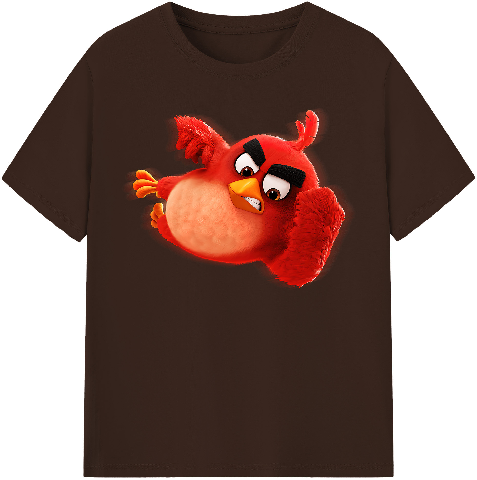 （画像用） Angry Birds アングリーバード 綿100％半袖Tシャツ（フロントプリント）