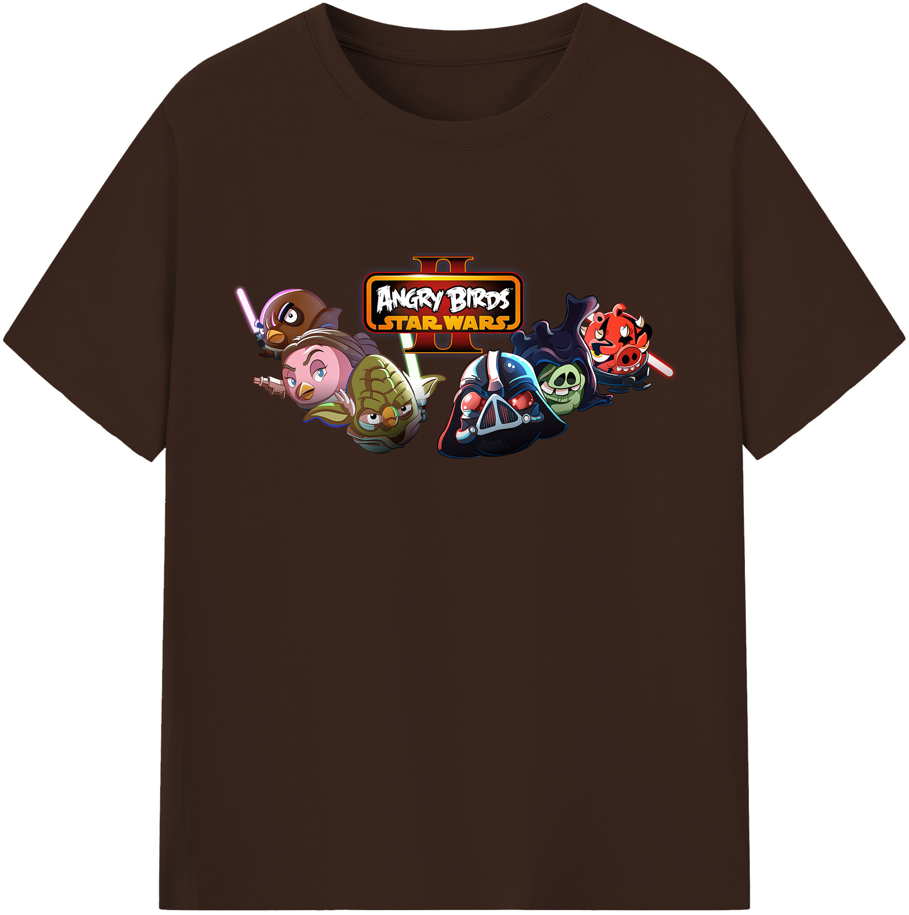 （画像用） Angry Birds アングリーバード 綿100％半袖Tシャツ（フロントプリント）