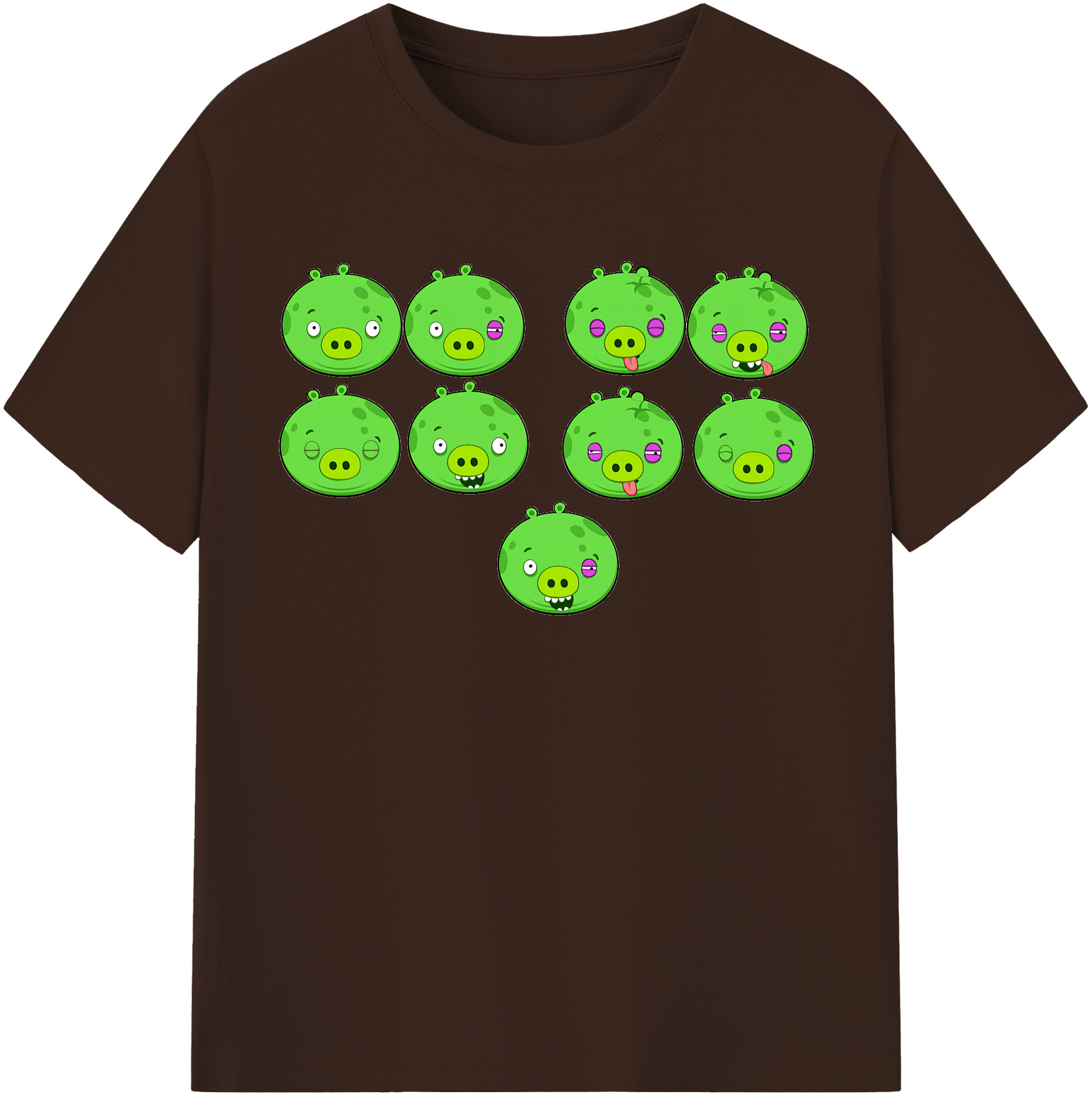 （画像用） Angry Birds アングリーバード 綿100％半袖Tシャツ（フロントプリント）