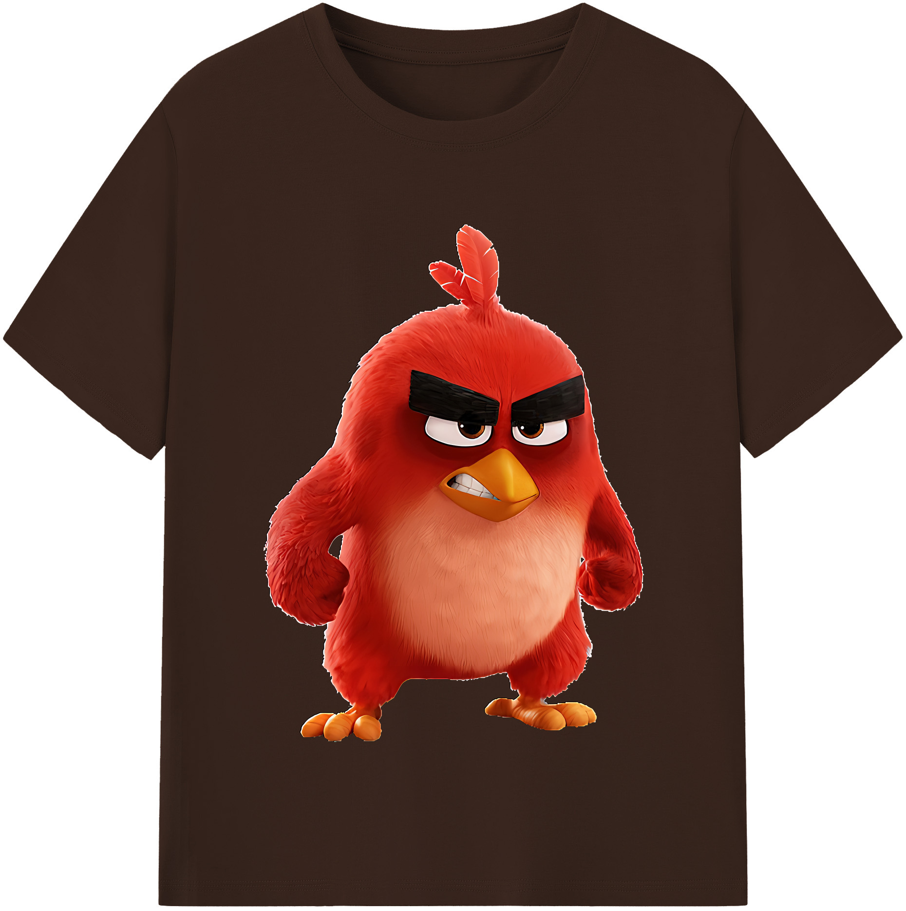 （画像用） Angry Birds アングリーバード 綿100％半袖Tシャツ（フロントプリント）