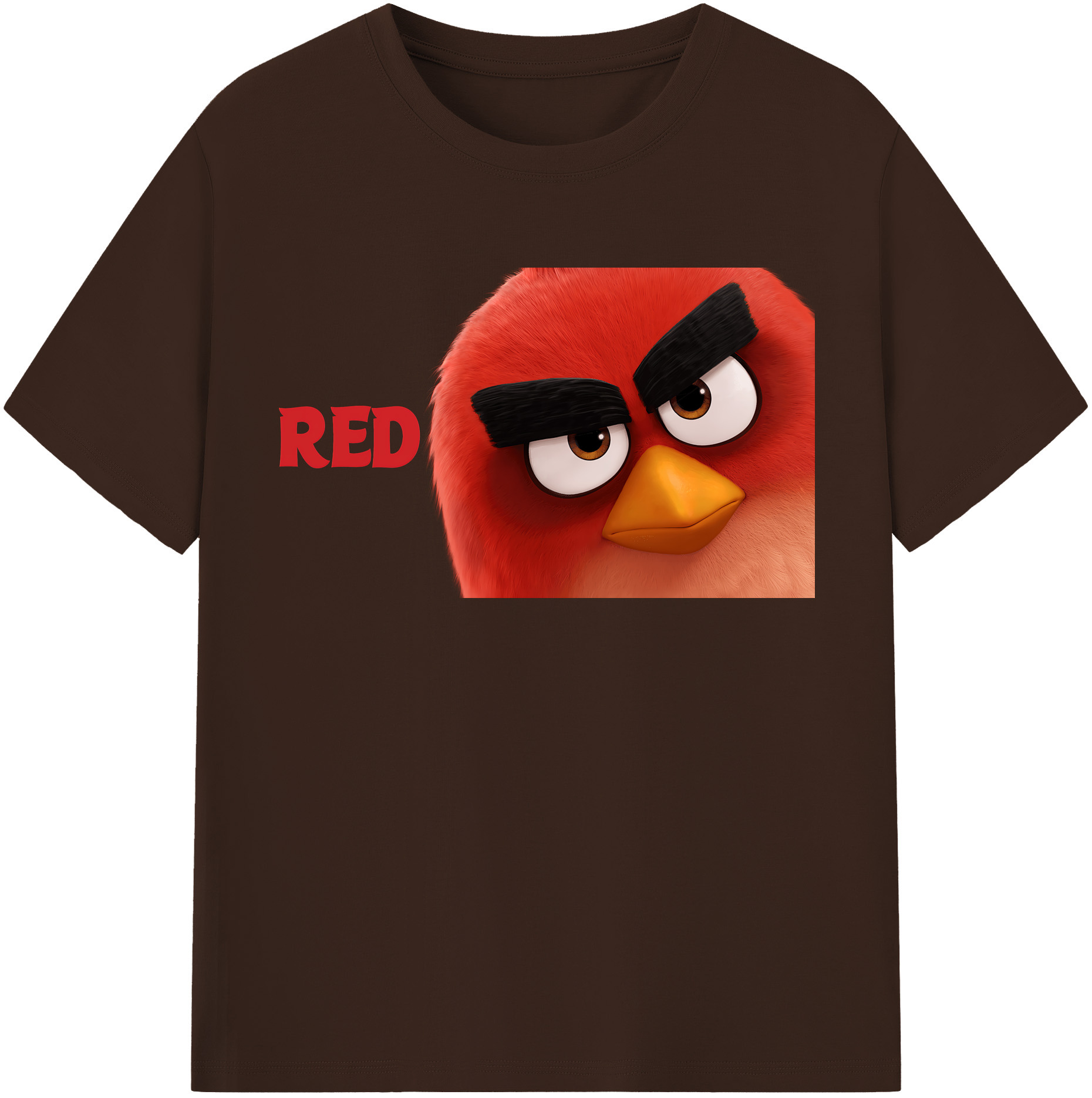 （画像用） Angry Birds アングリーバード 綿100％半袖Tシャツ（フロントプリント）
