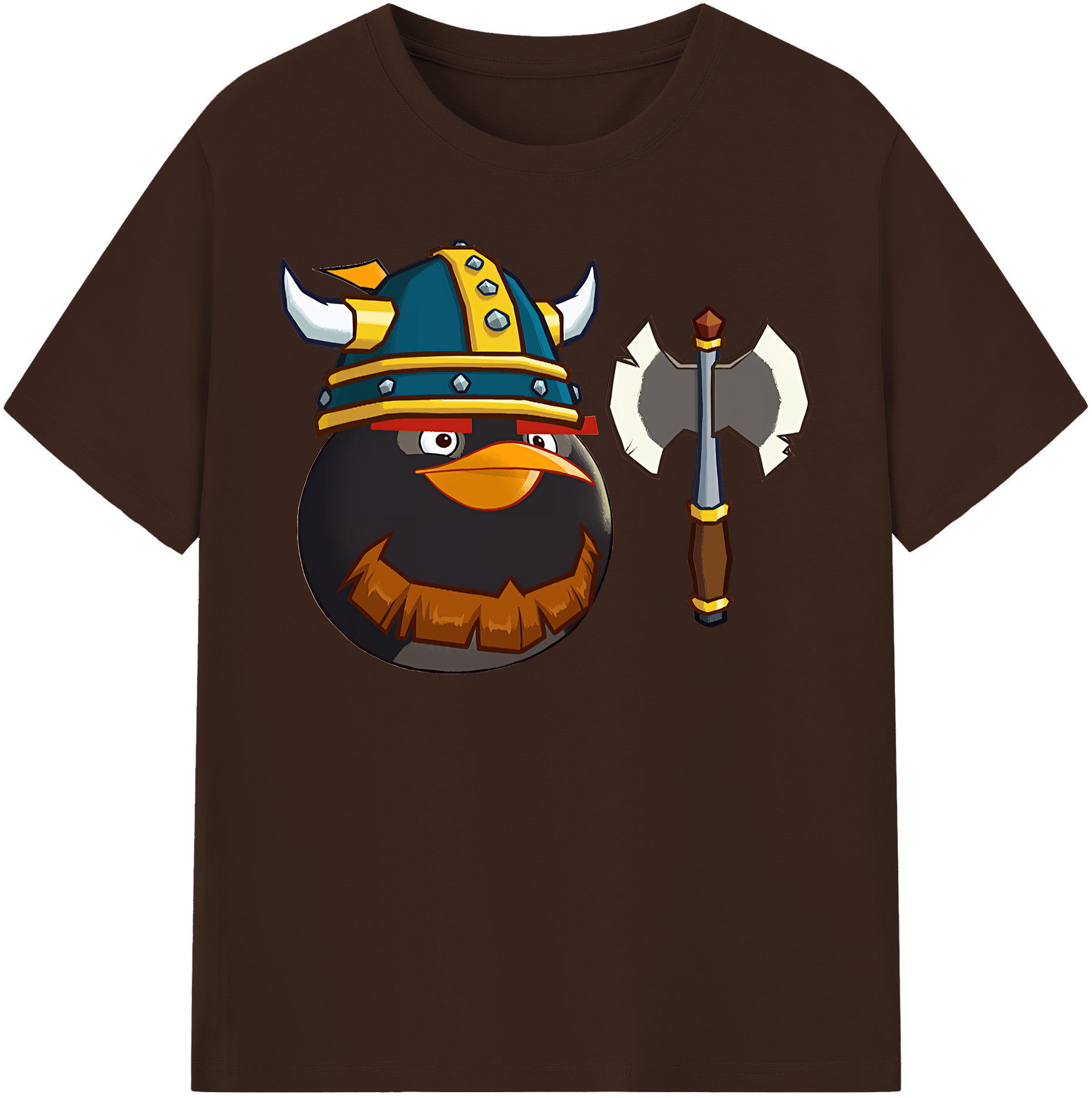 （画像用） Angry Birds アングリーバード 綿100％半袖Tシャツ（フロントプリント）