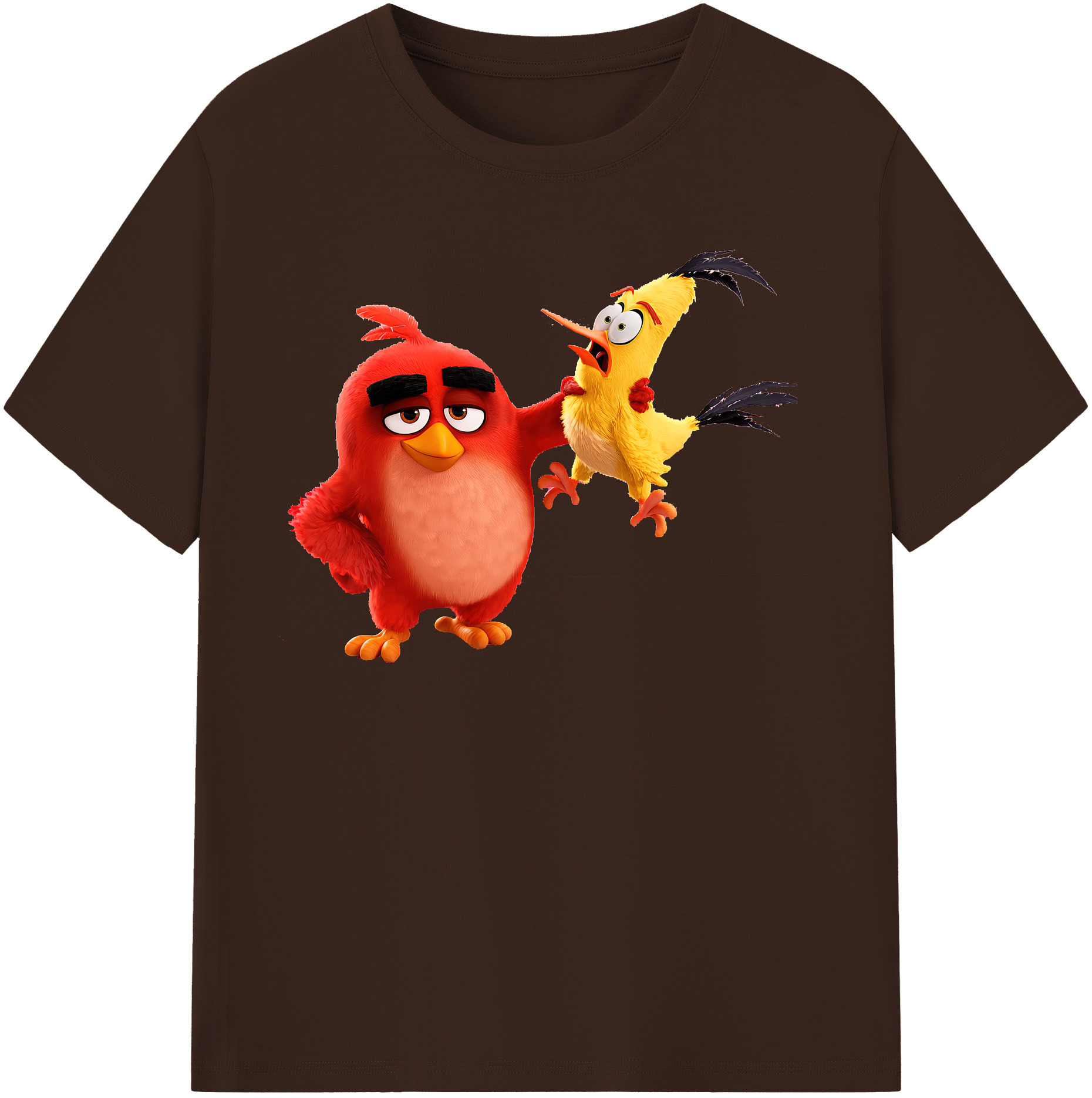（画像用） Angry Birds アングリーバード 綿100％半袖Tシャツ（フロントプリント）