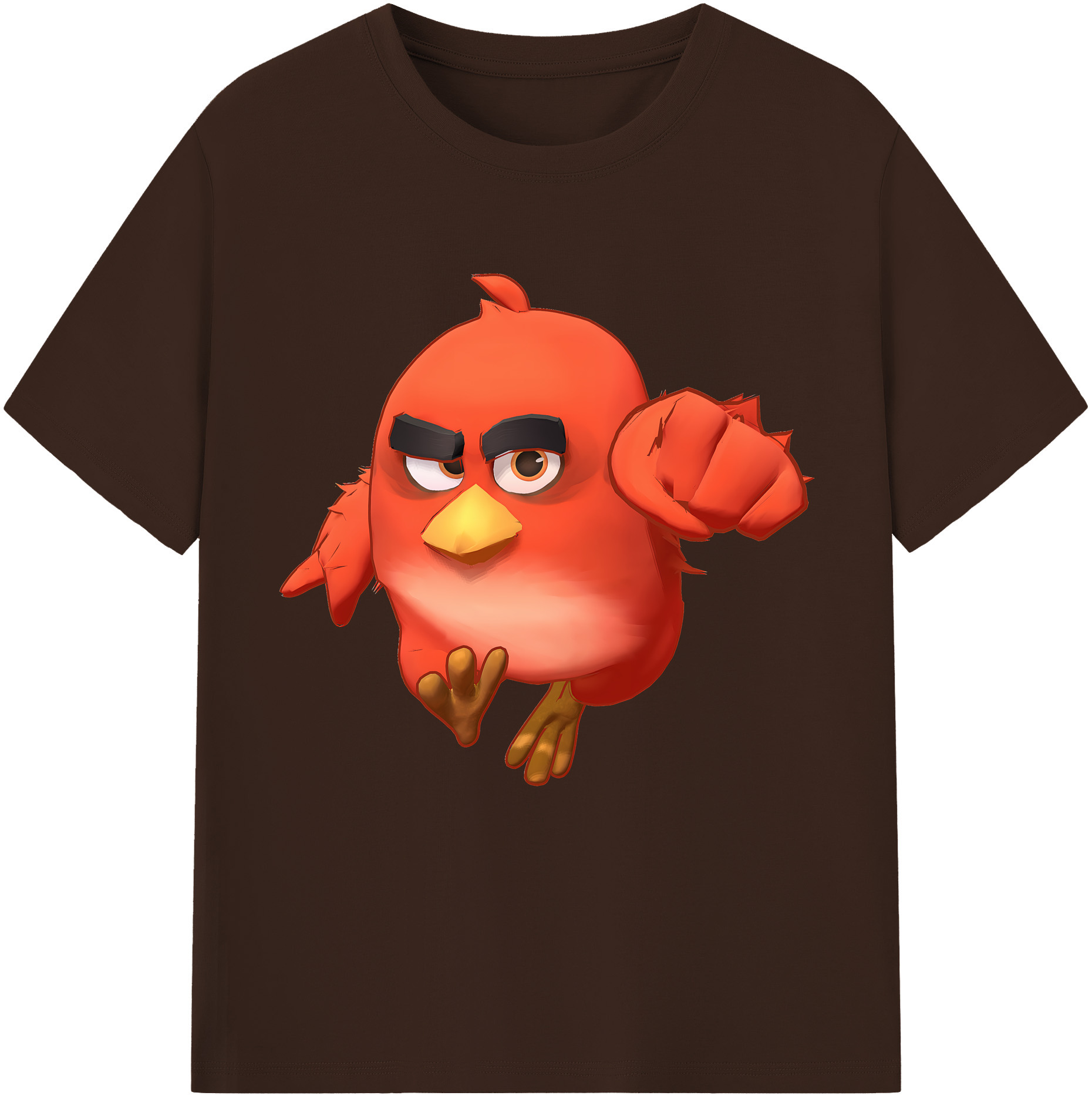 （画像用） Angry Birds アングリーバード 綿100％半袖Tシャツ（フロントプリント）