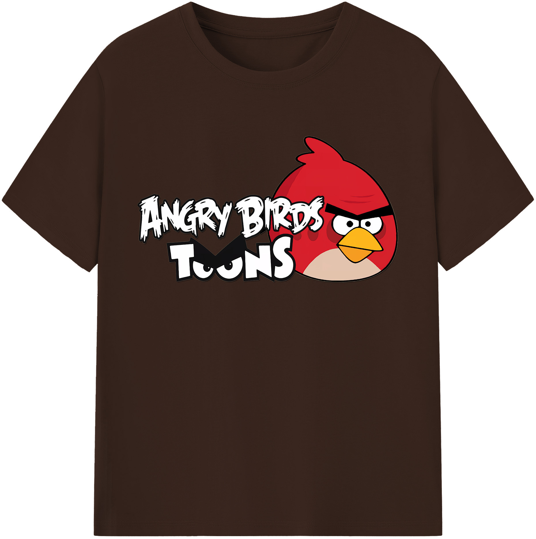（画像用） Angry Birds アングリーバード 綿100％半袖Tシャツ（フロントプリント）