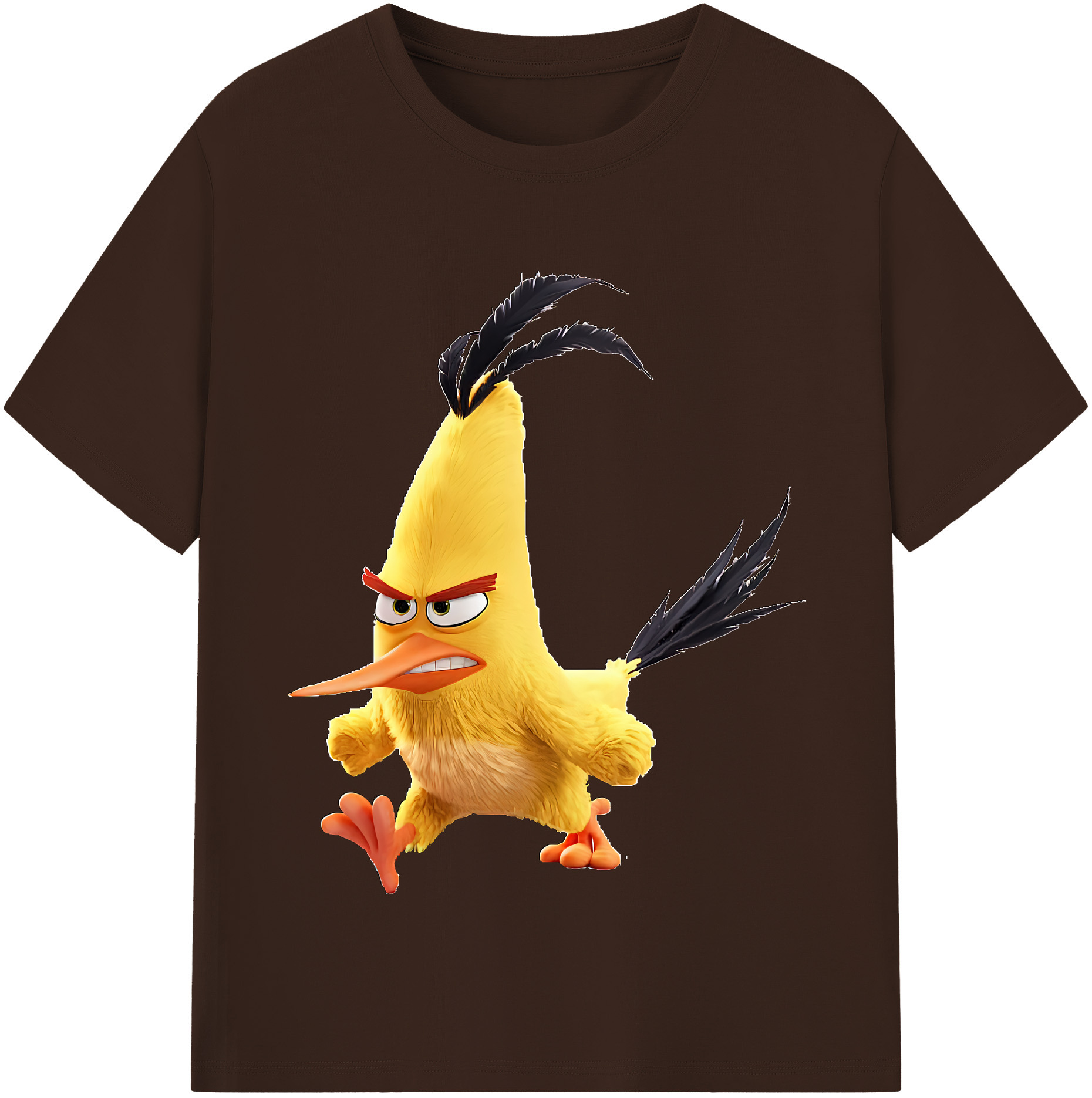 （画像用） Angry Birds アングリーバード 綿100％半袖Tシャツ（フロントプリント）