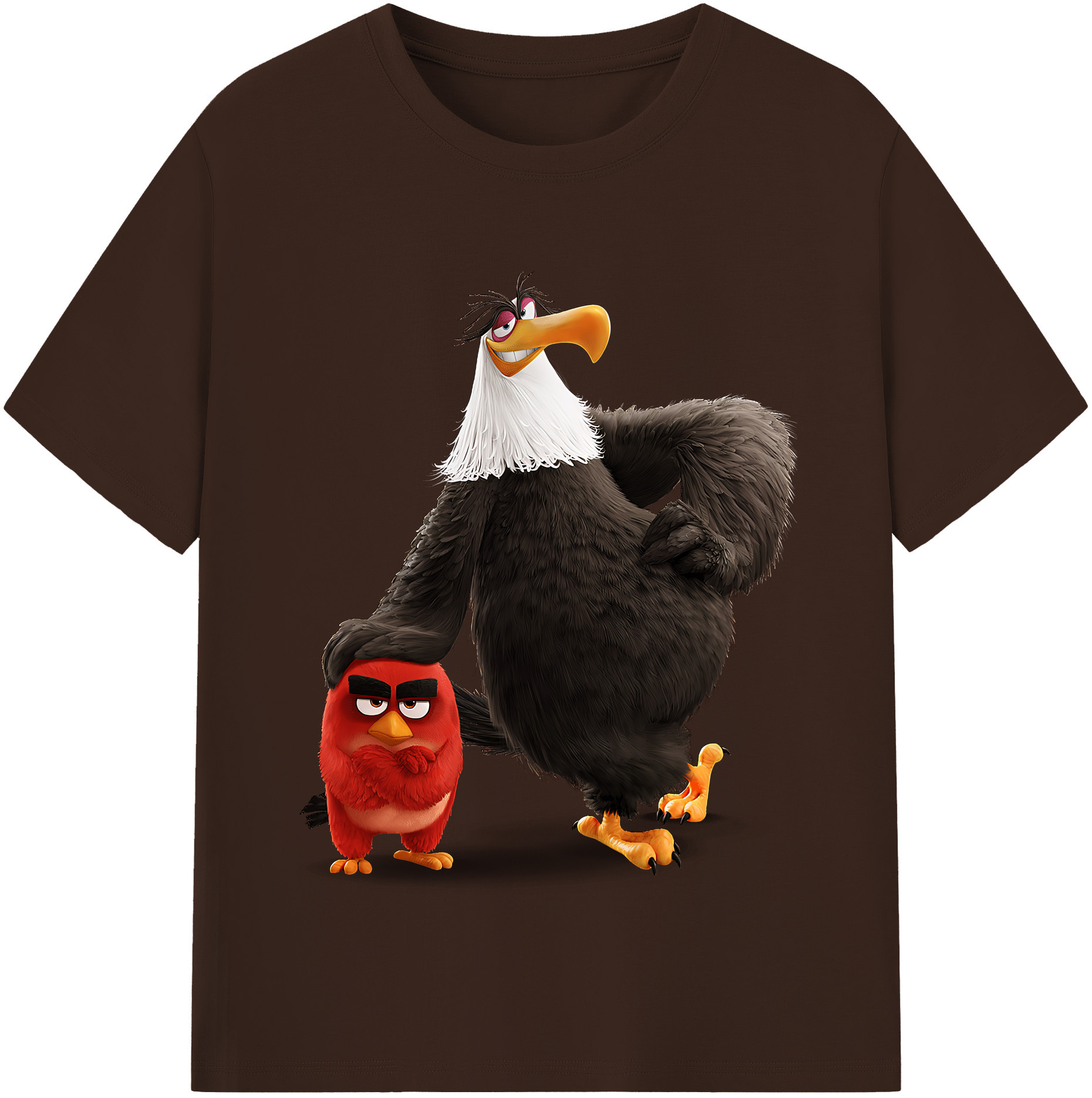 （画像用） Angry Birds アングリーバード 綿100％半袖Tシャツ（フロントプリント）