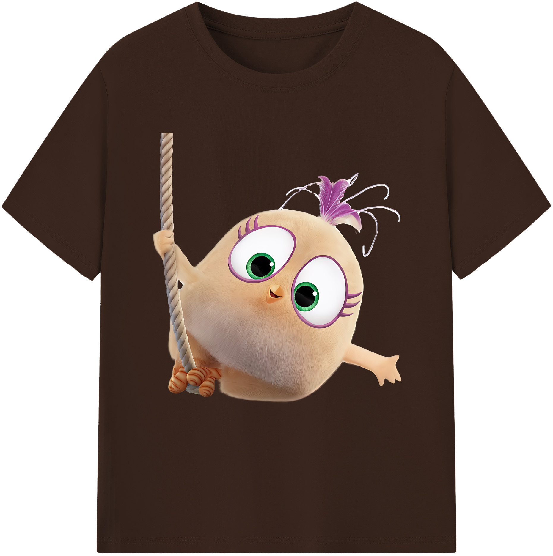 （画像用） Angry Birds アングリーバード 綿100％半袖Tシャツ（フロントプリント）