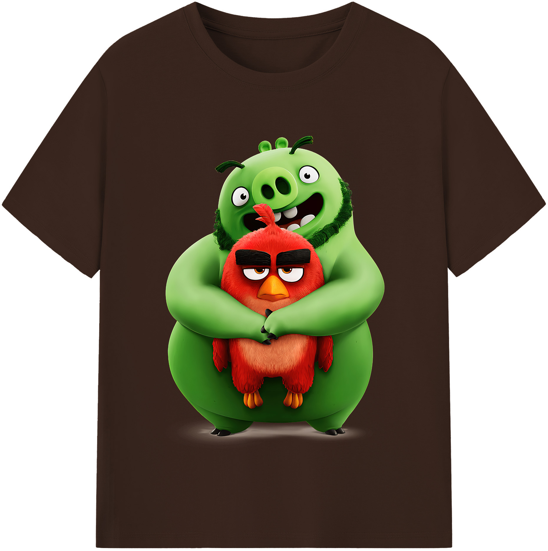 （画像用） Angry Birds アングリーバード 綿100％半袖Tシャツ（フロントプリント）