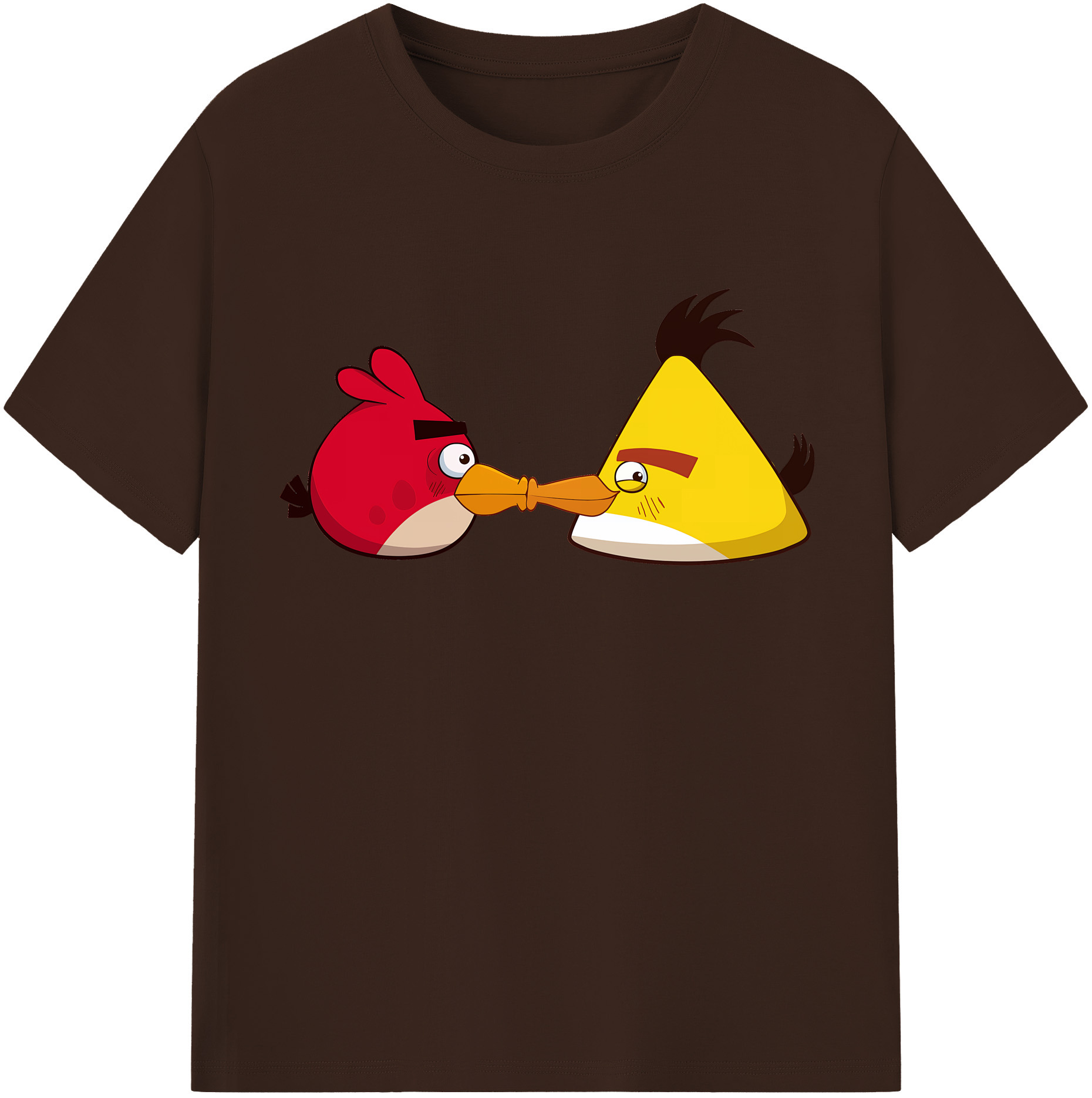 （画像用） Angry Birds アングリーバード 綿100％半袖Tシャツ（フロントプリント）