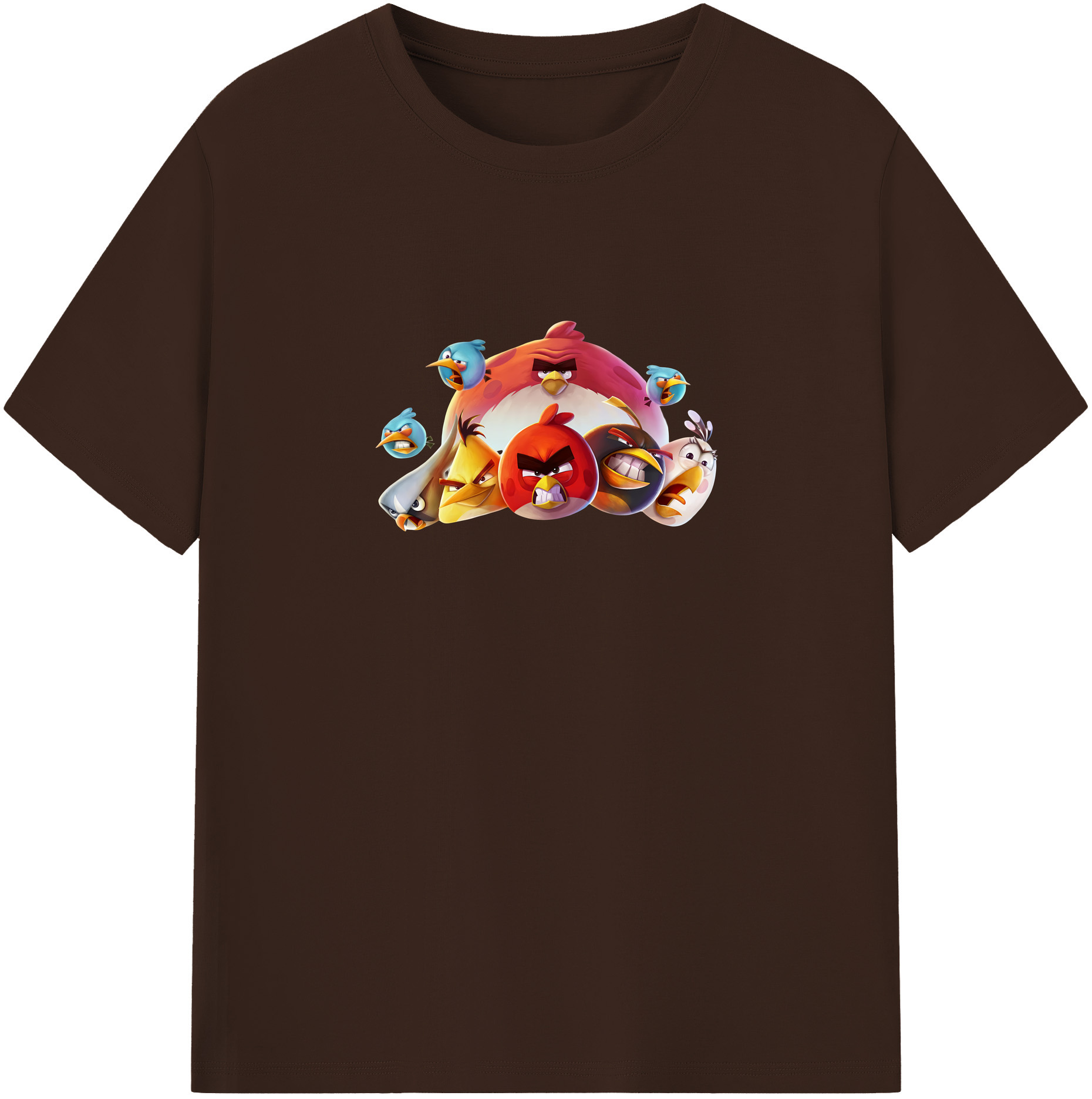 （画像用） Angry Birds アングリーバード 綿100％半袖Tシャツ（フロントプリント）