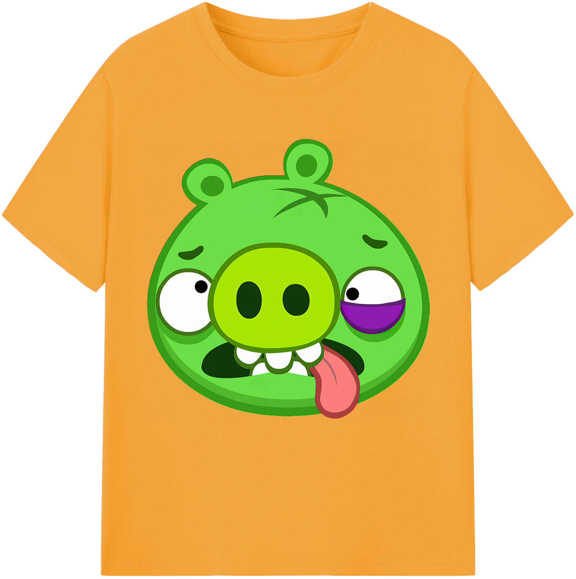 （画像用） Angry Birds アングリーバード 綿100％半袖Tシャツ（フロントプリント）