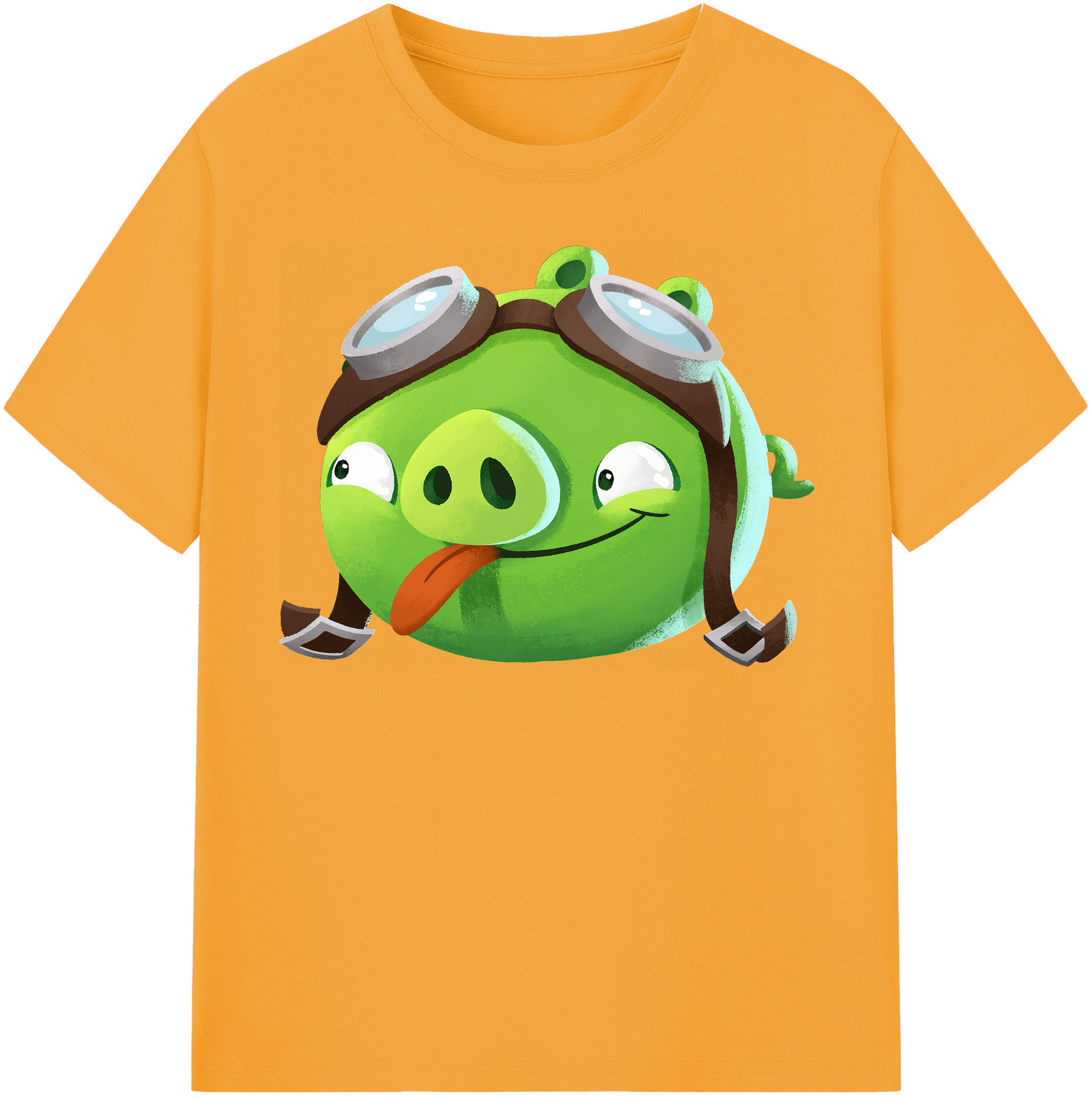 （画像用） Angry Birds アングリーバード 綿100％半袖Tシャツ（フロントプリント）