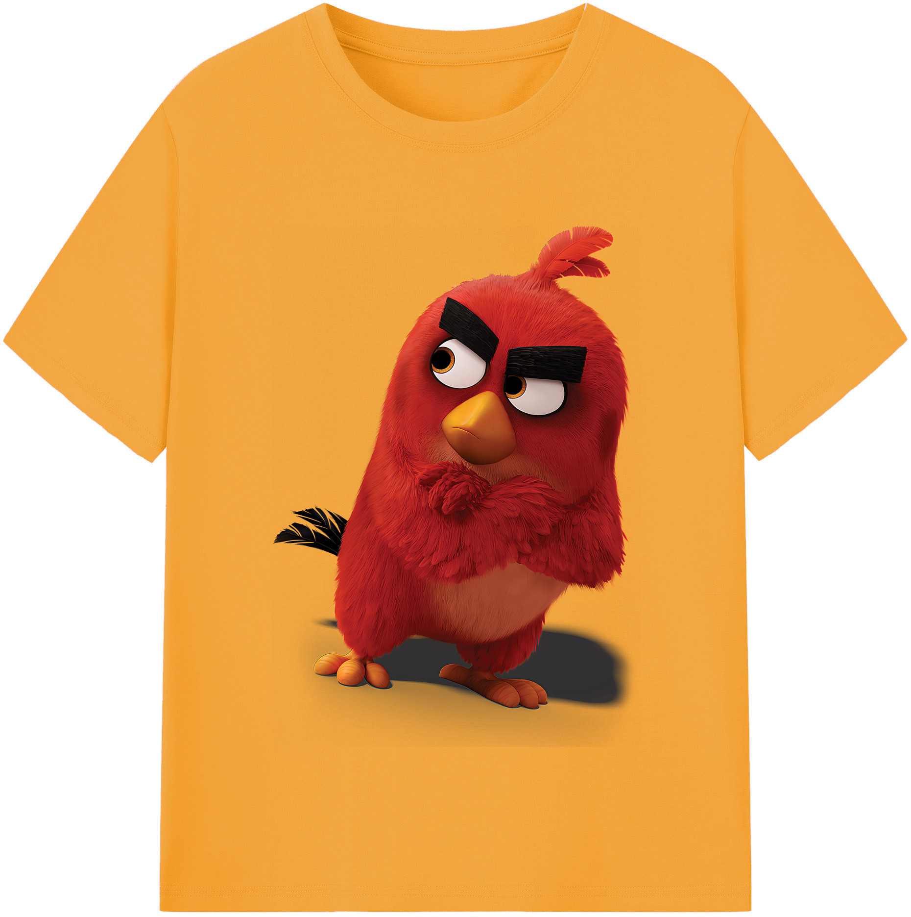 （画像用） Angry Birds アングリーバード 綿100％半袖Tシャツ（フロントプリント）