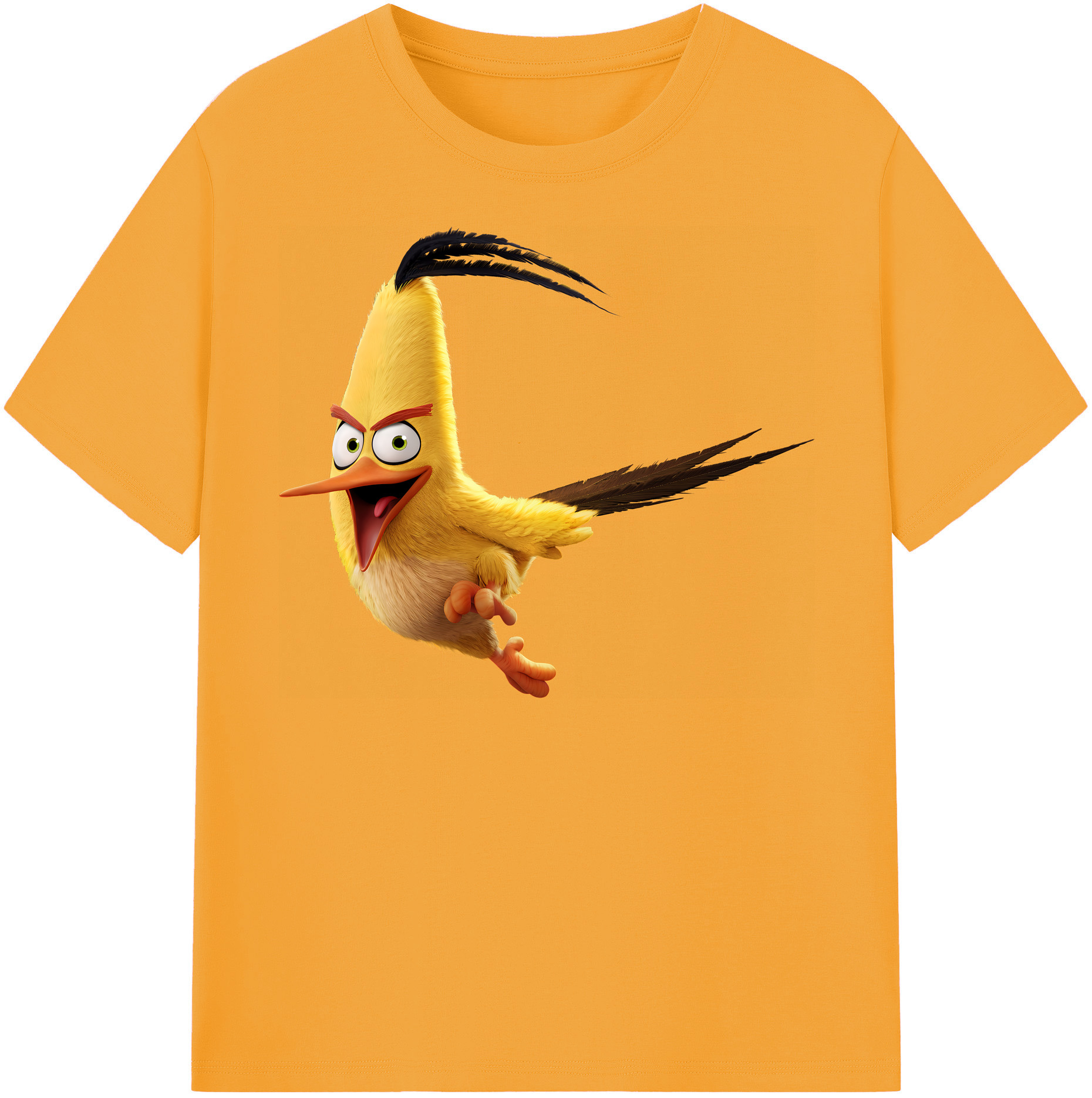 （画像用） Angry Birds アングリーバード 綿100％半袖Tシャツ（フロントプリント）