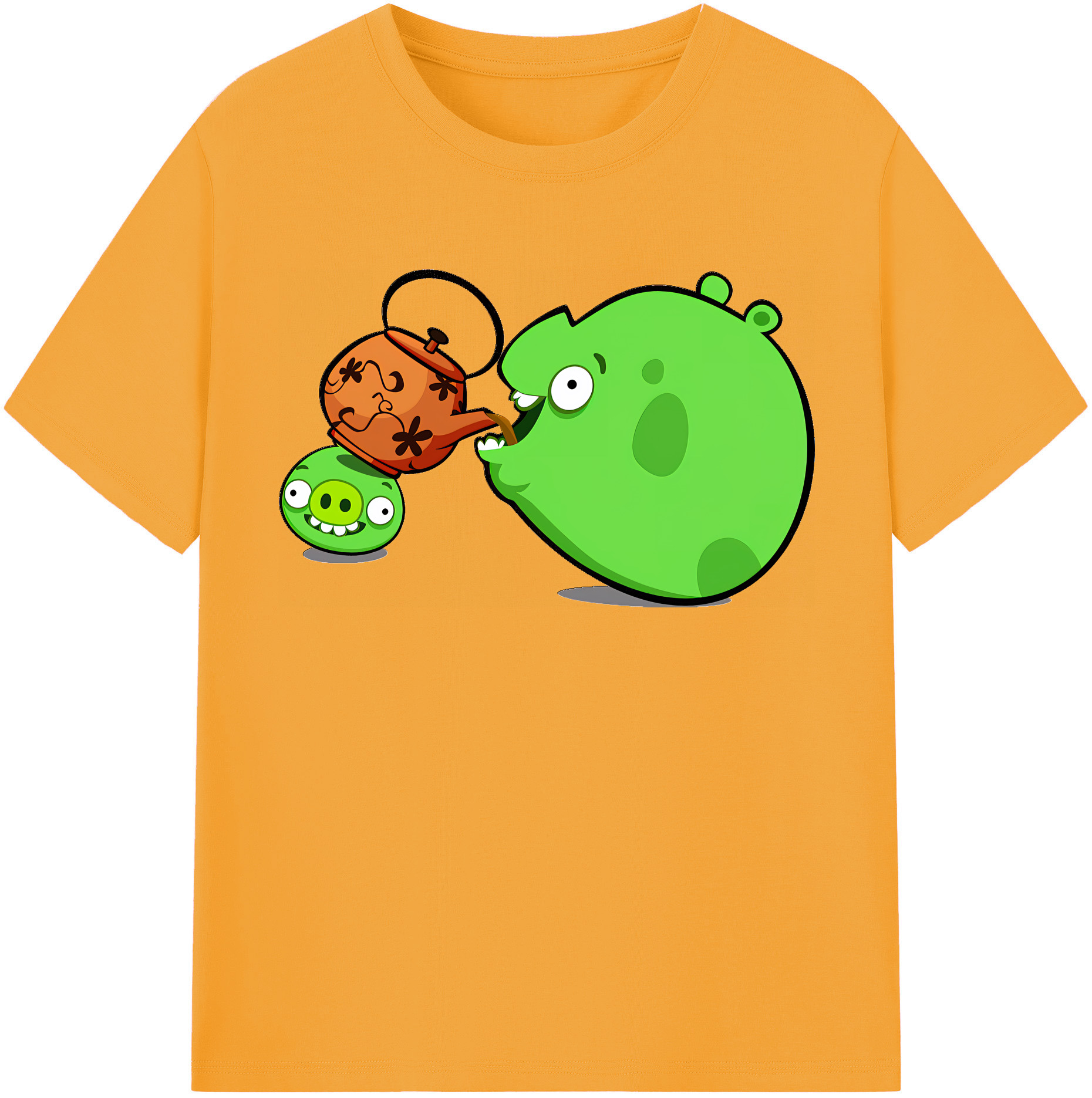 （画像用） Angry Birds アングリーバード 綿100％半袖Tシャツ（フロントプリント）