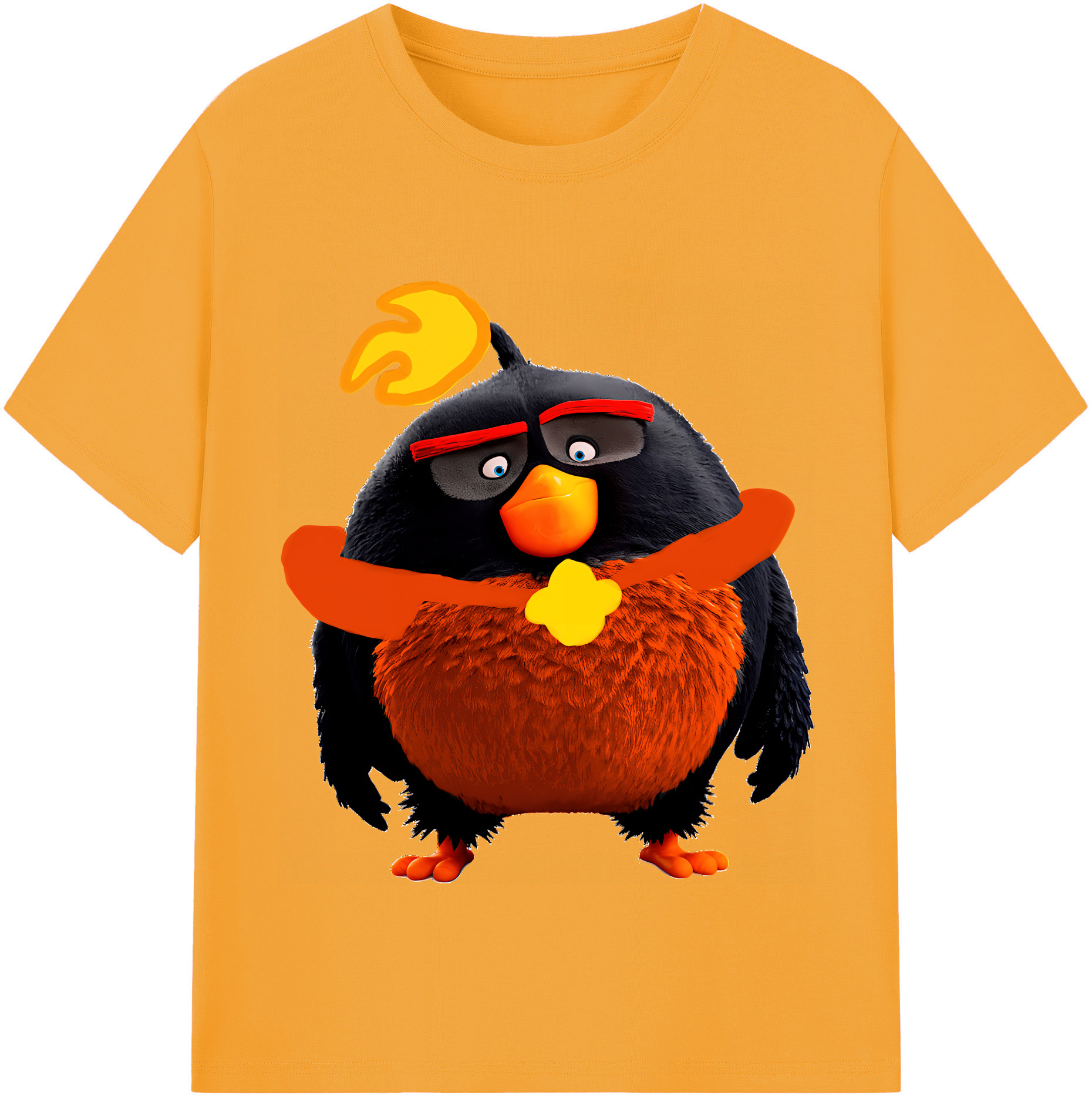 （画像用） Angry Birds アングリーバード 綿100％半袖Tシャツ（フロントプリント）