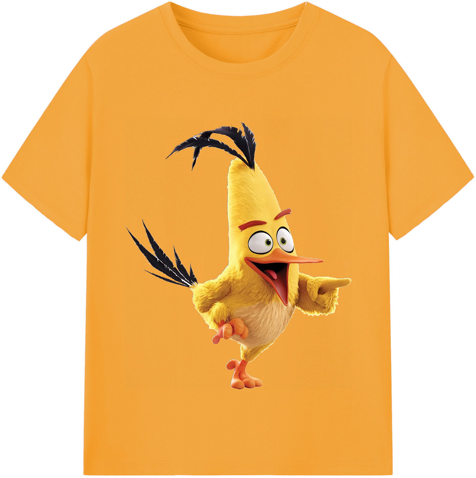 （画像用） Angry Birds アングリーバード 綿100％半袖Tシャツ（フロントプリント）