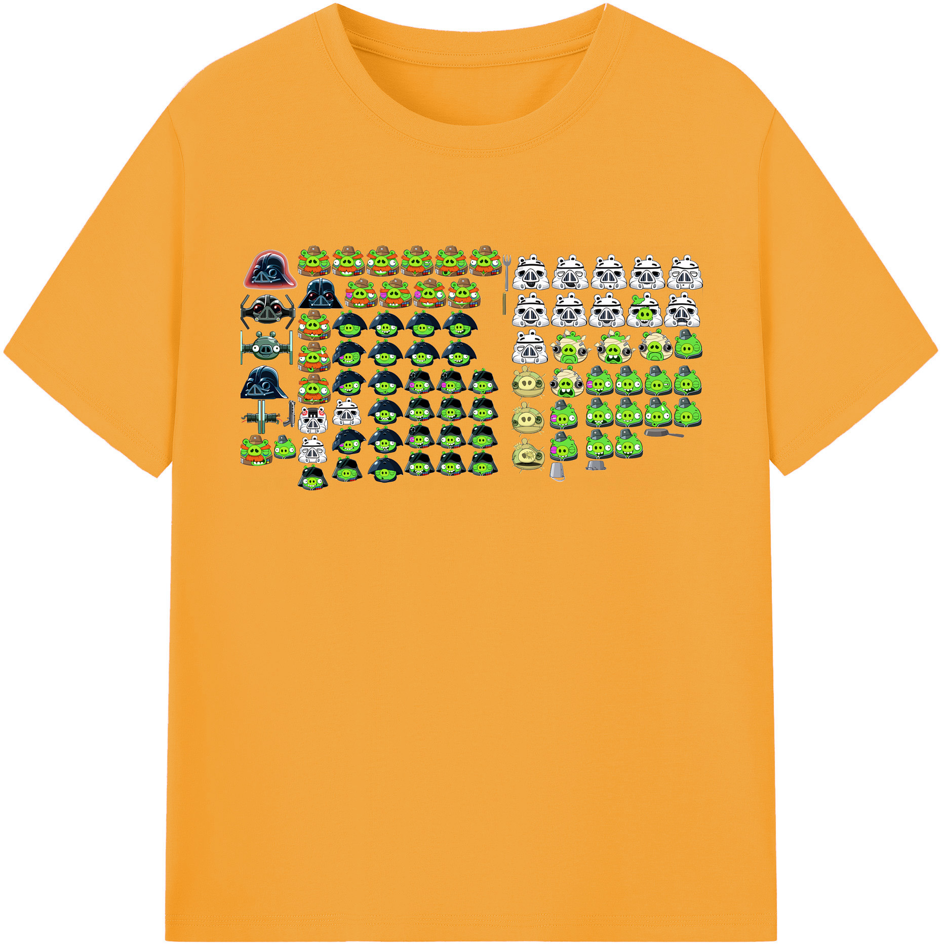 （画像用） Angry Birds アングリーバード 綿100％半袖Tシャツ（フロントプリント）