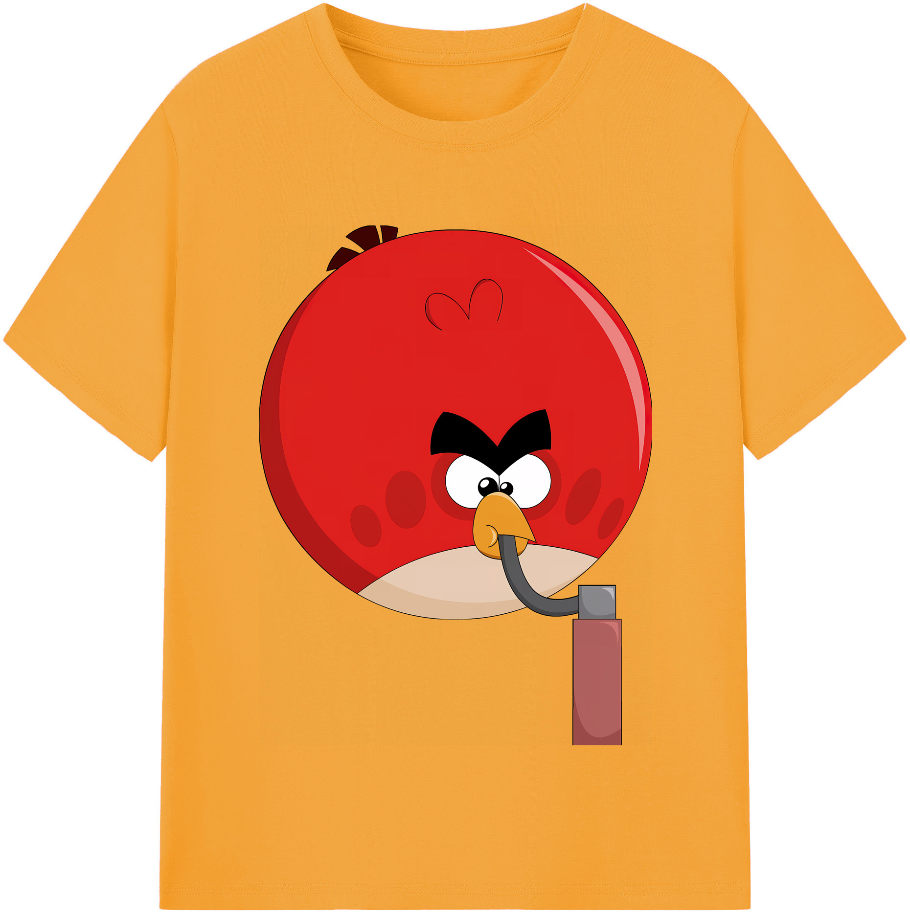 （画像用） Angry Birds アングリーバード 綿100％半袖Tシャツ（フロントプリント）