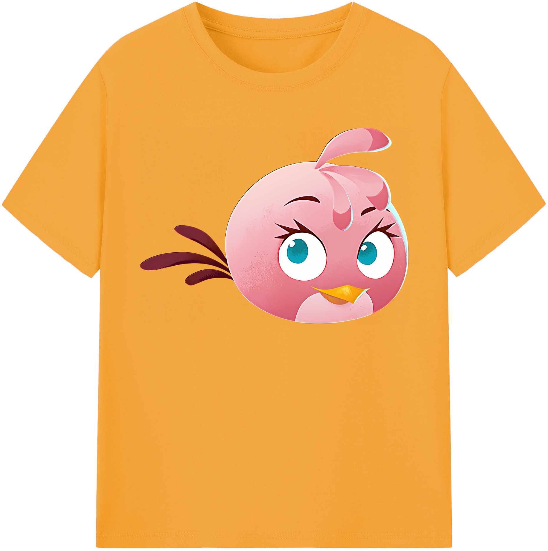 （画像用） Angry Birds アングリーバード 綿100％半袖Tシャツ（フロントプリント）