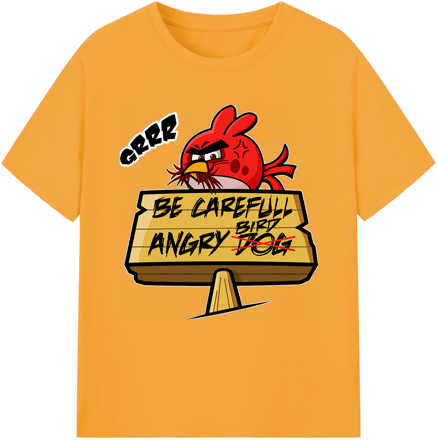 （画像用） Angry Birds アングリーバード 綿100％半袖Tシャツ（フロントプリント）