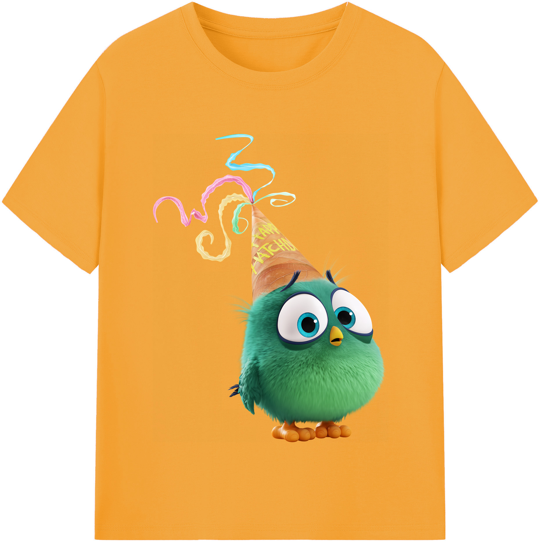 （画像用） Angry Birds アングリーバード 綿100％半袖Tシャツ（フロントプリント）