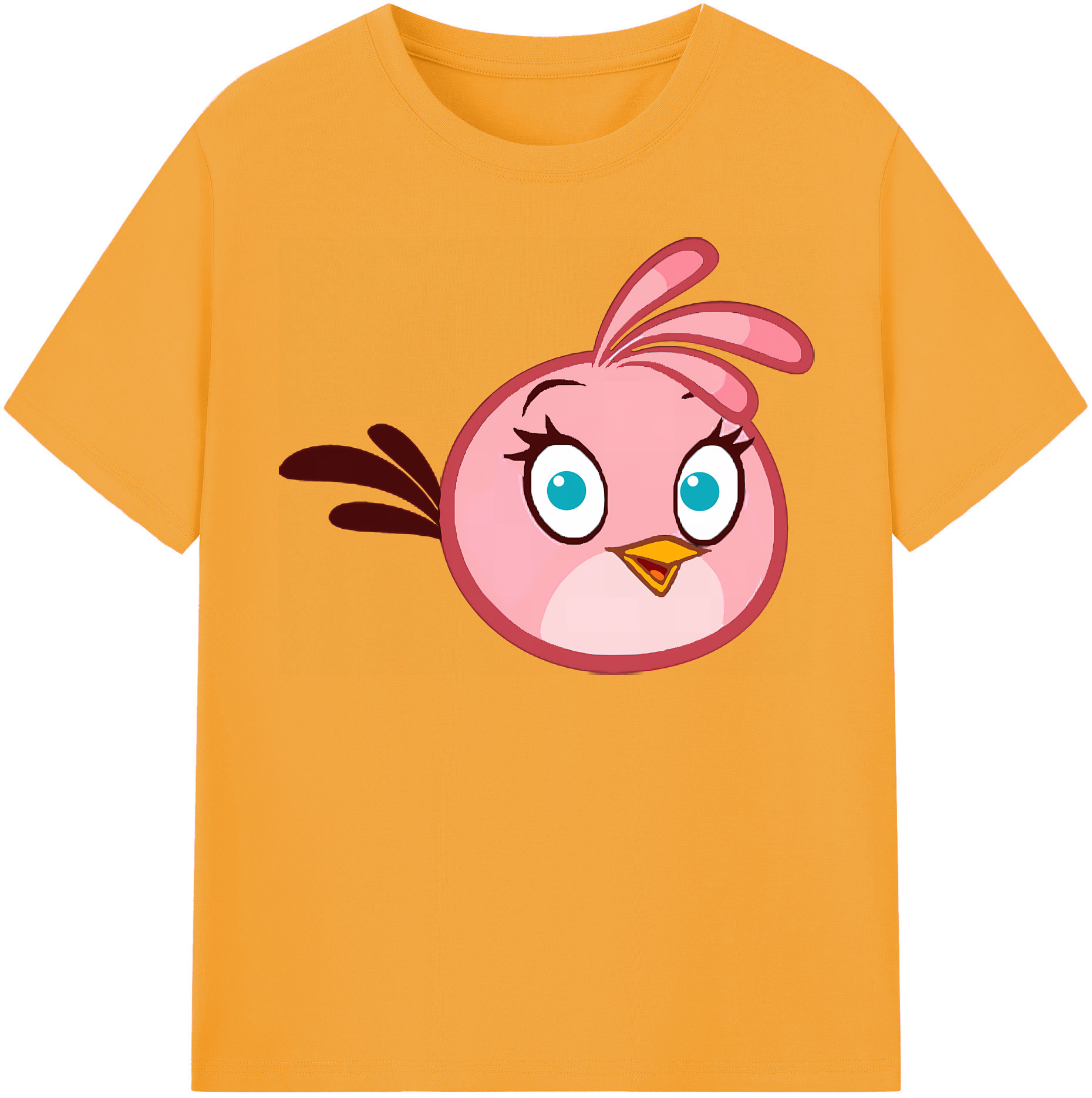 （画像用） Angry Birds アングリーバード 綿100％半袖Tシャツ（フロントプリント）