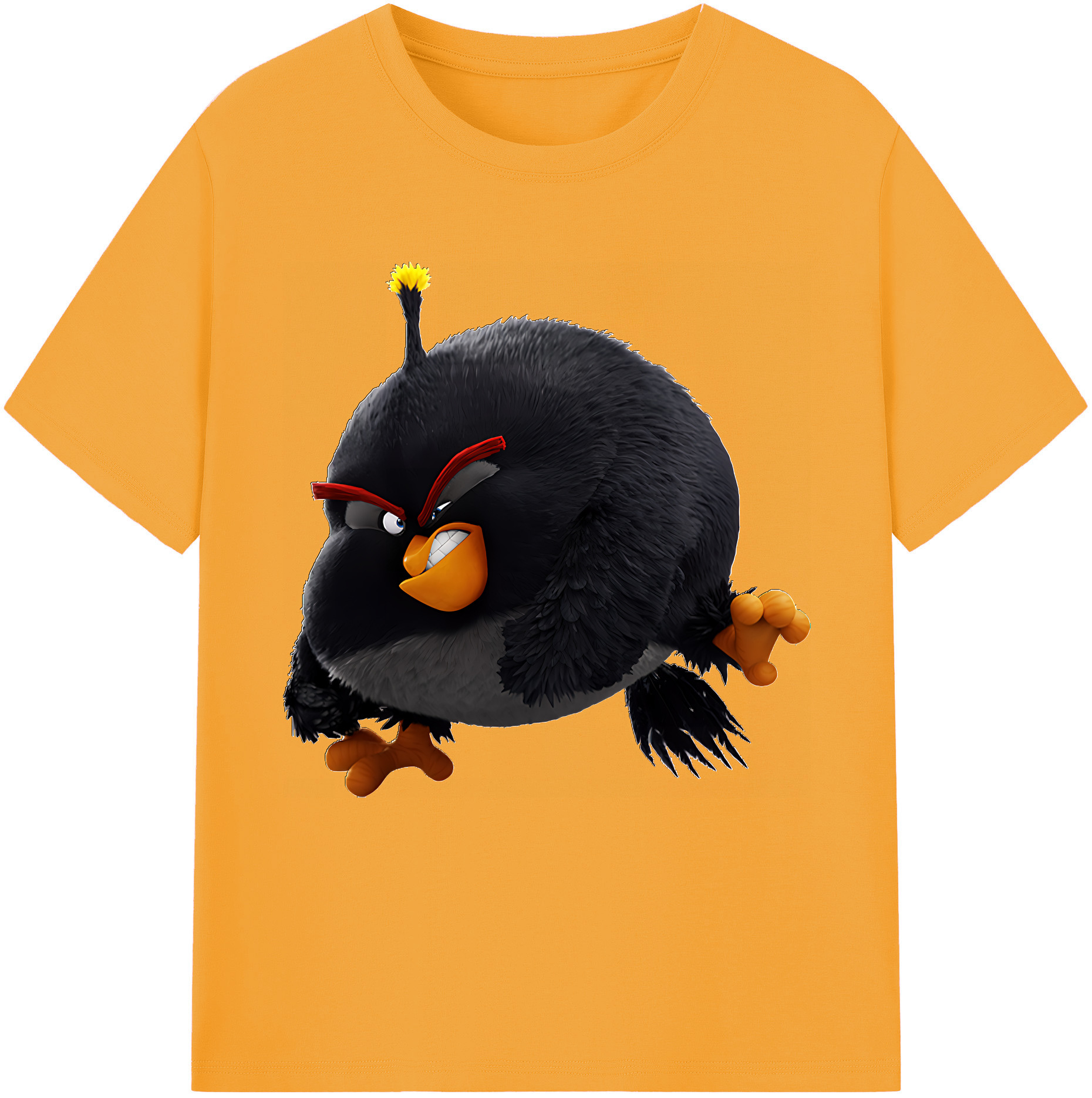 （画像用） Angry Birds アングリーバード 綿100％半袖Tシャツ（フロントプリント）