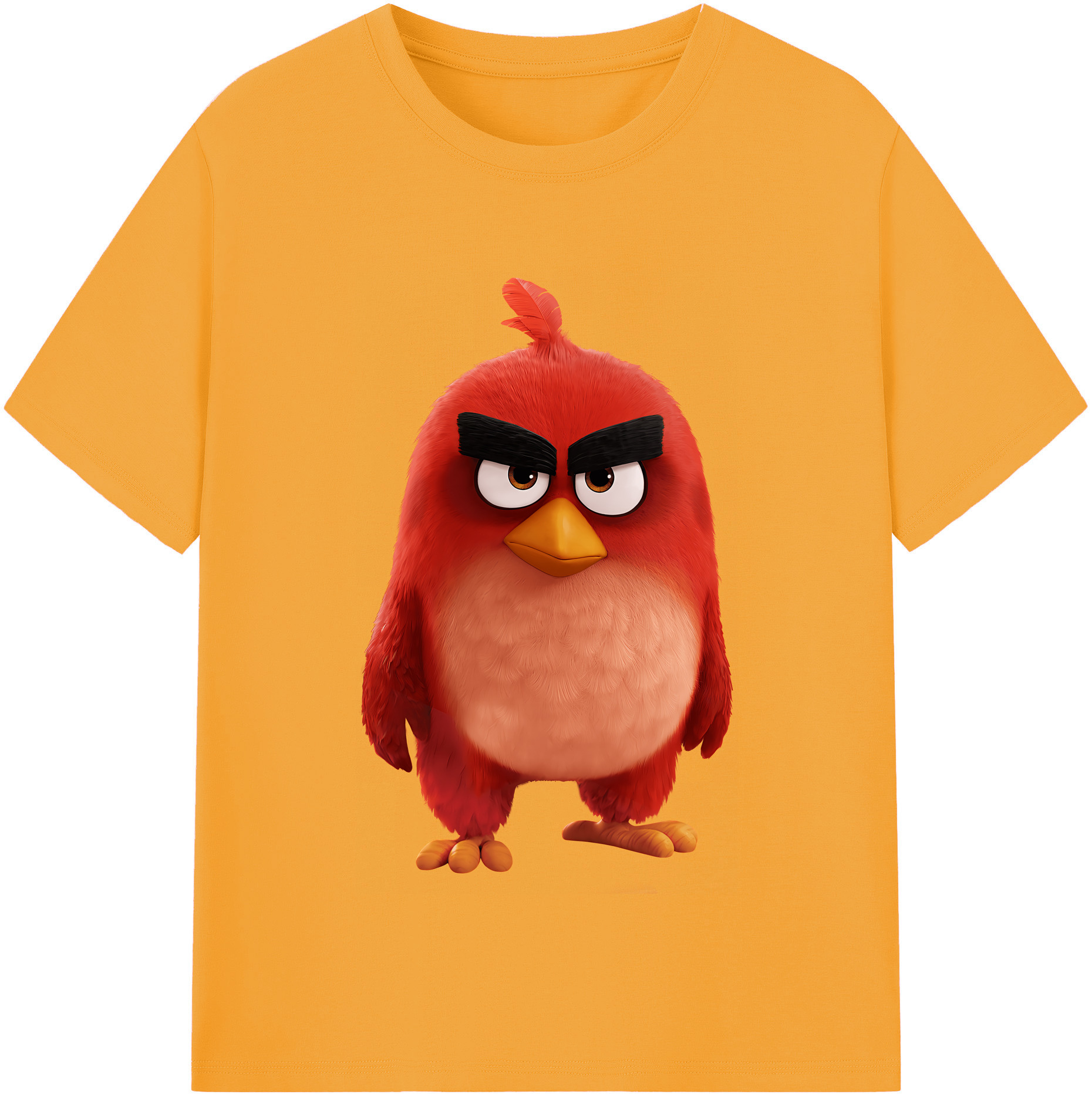 （画像用） Angry Birds アングリーバード 綿100％半袖Tシャツ（フロントプリント）