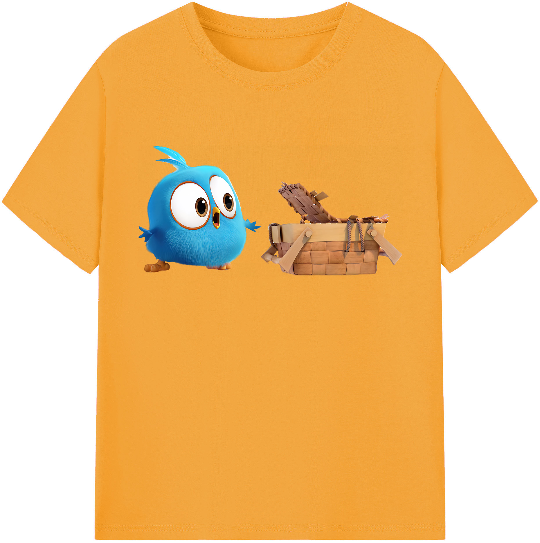 （画像用） Angry Birds アングリーバード 綿100％半袖Tシャツ（フロントプリント）