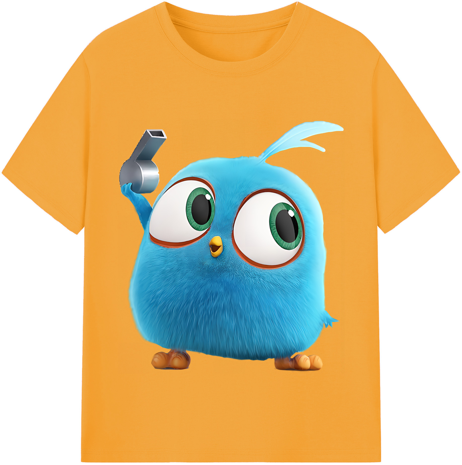 （画像用） Angry Birds アングリーバード 綿100％半袖Tシャツ（フロントプリント）