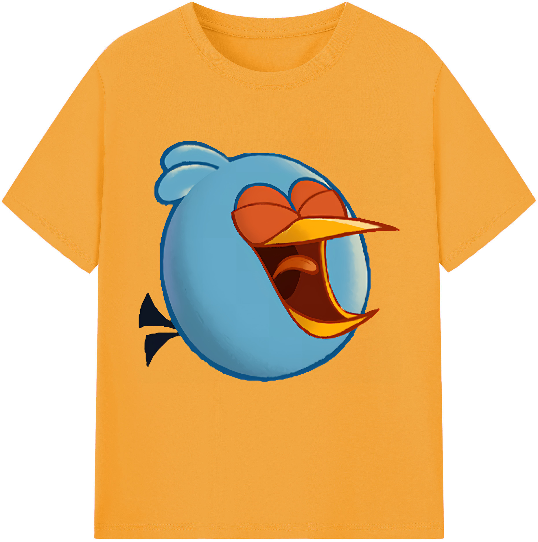 （画像用） Angry Birds アングリーバード 綿100％半袖Tシャツ（フロントプリント）