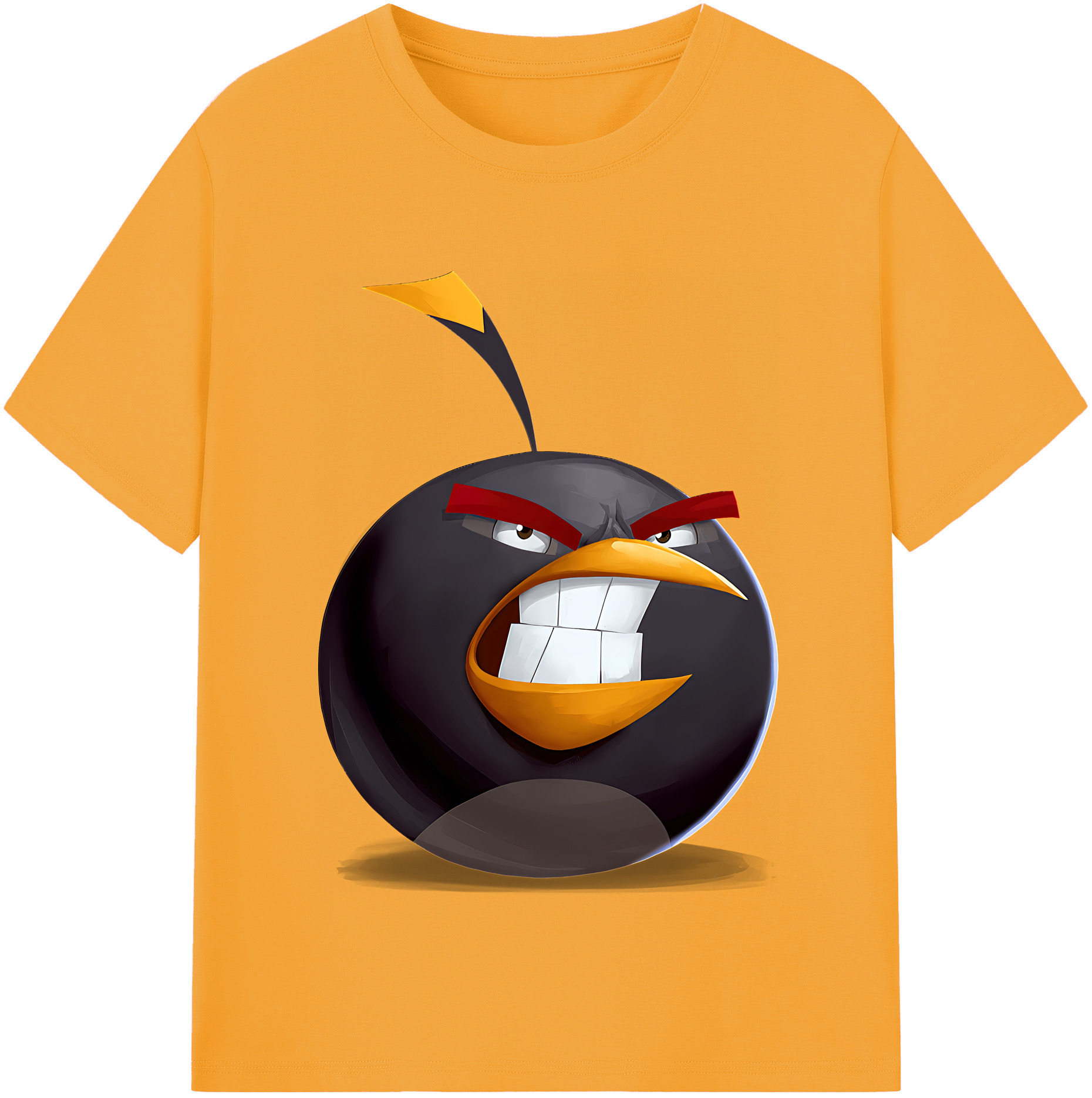 （画像用） Angry Birds アングリーバード 綿100％半袖Tシャツ（フロントプリント）