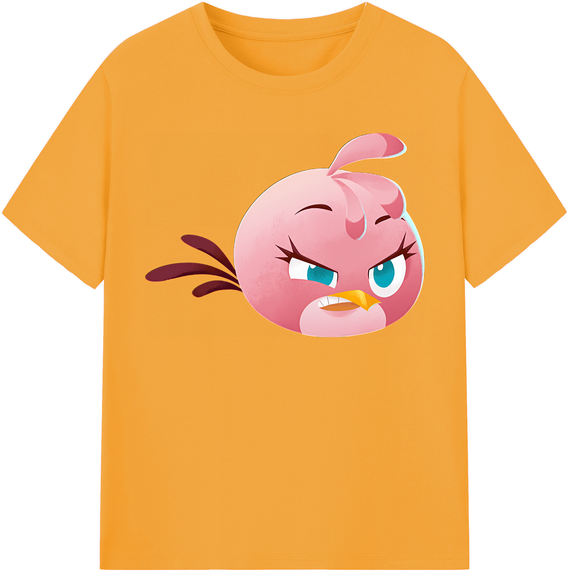 （画像用） Angry Birds アングリーバード 綿100％半袖Tシャツ（フロントプリント）