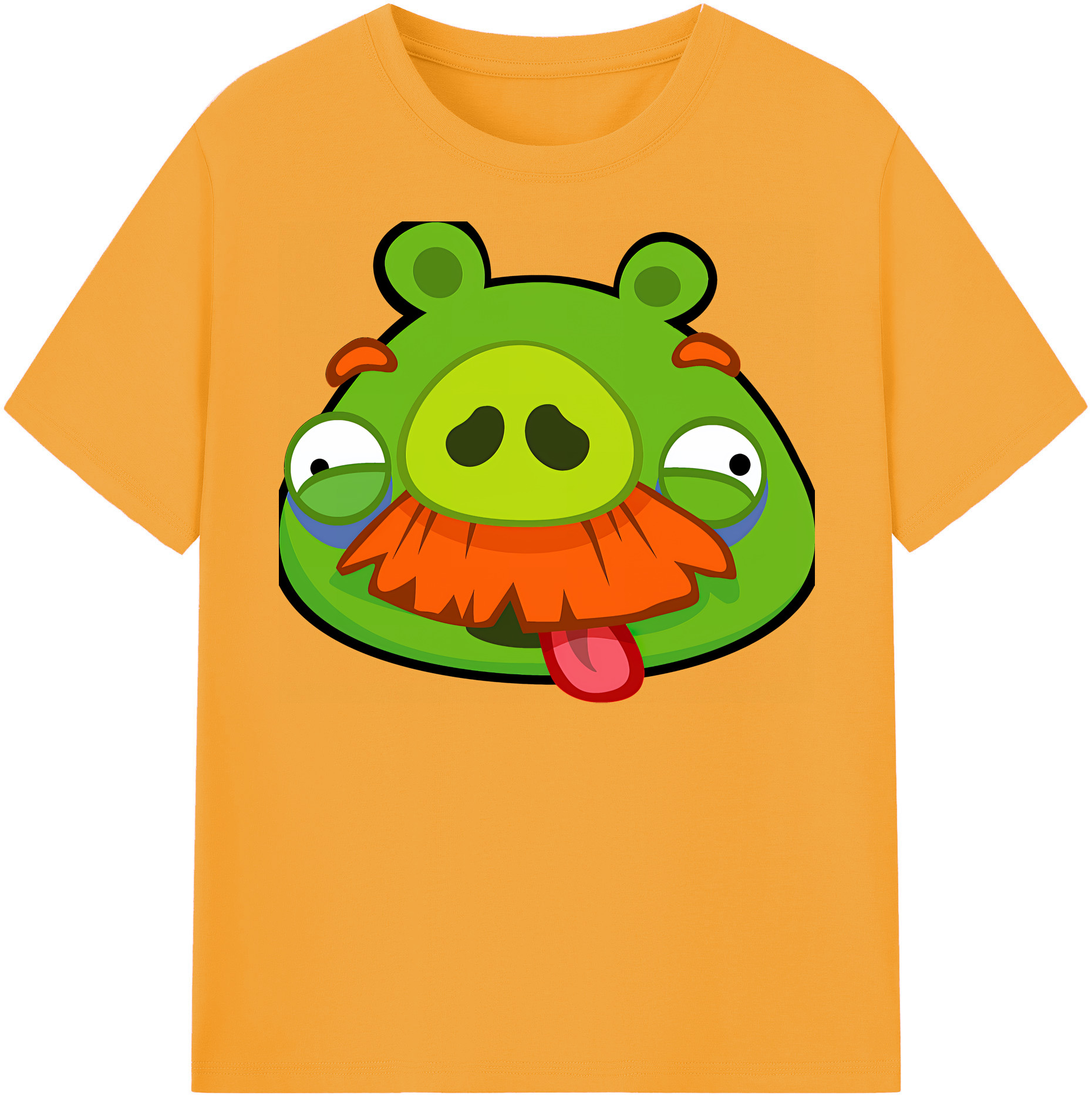 （画像用） Angry Birds アングリーバード 綿100％半袖Tシャツ（フロントプリント）