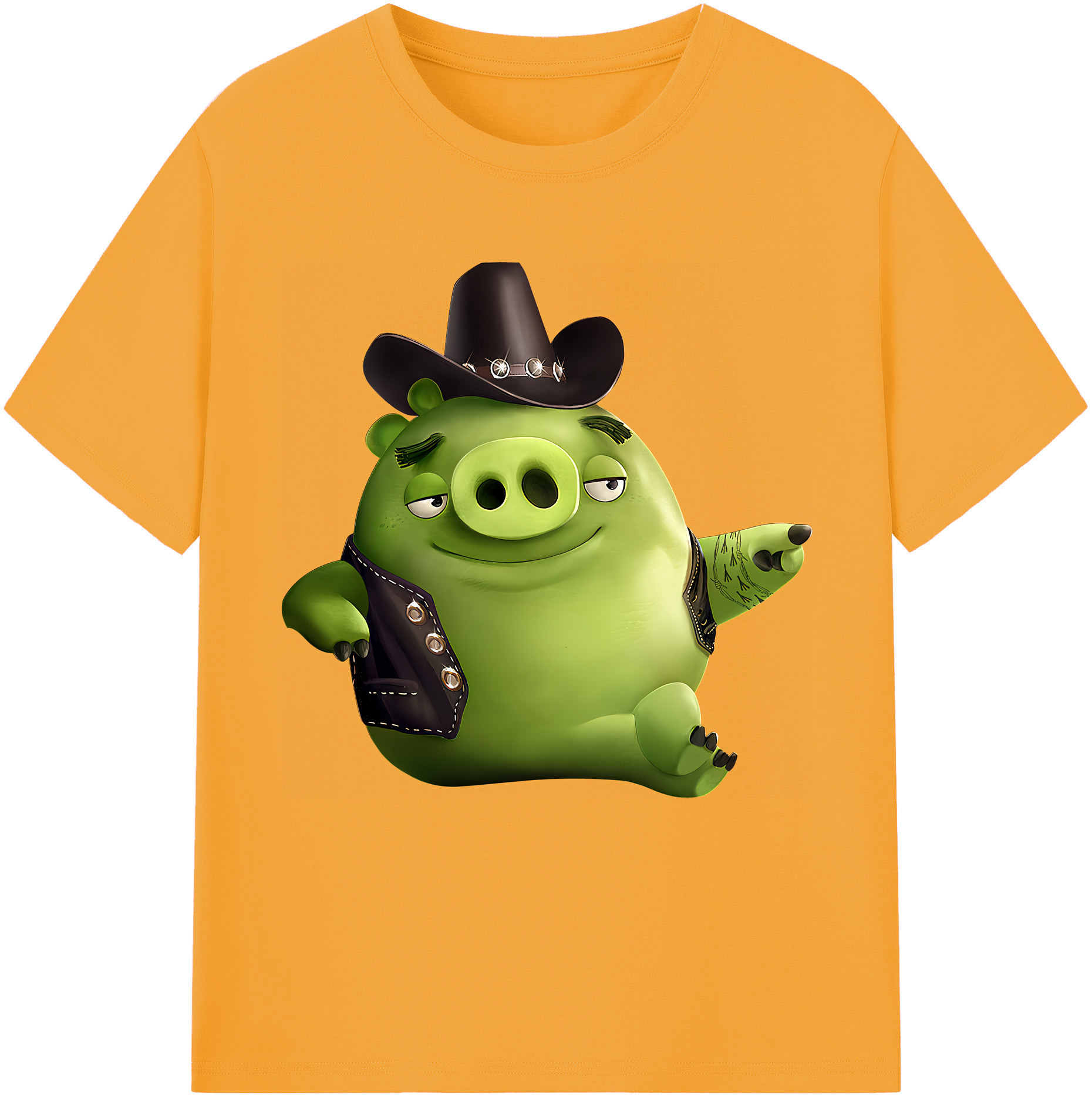 （画像用） Angry Birds アングリーバード 綿100％半袖Tシャツ（フロントプリント）