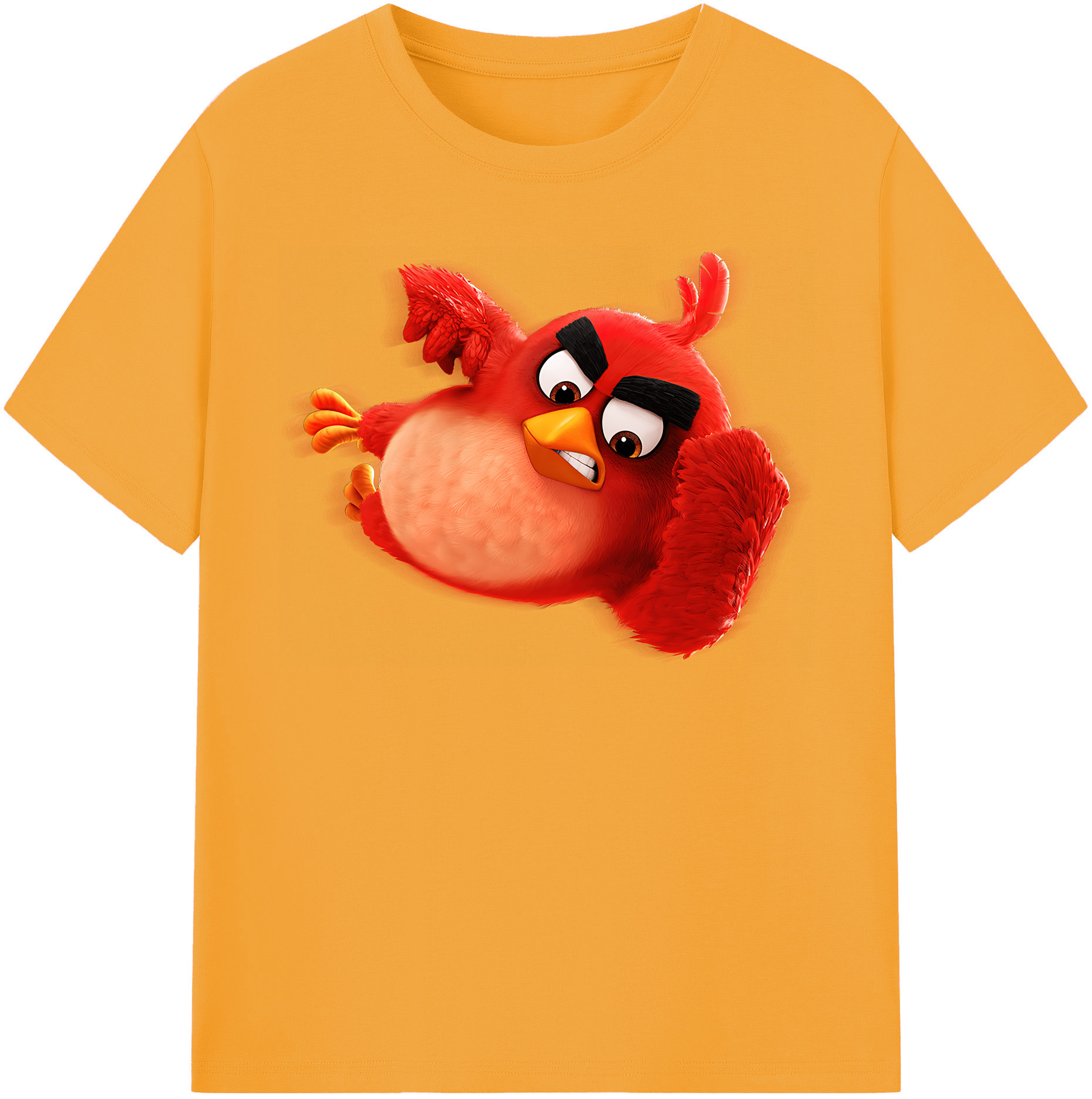 （画像用） Angry Birds アングリーバード 綿100％半袖Tシャツ（フロントプリント）