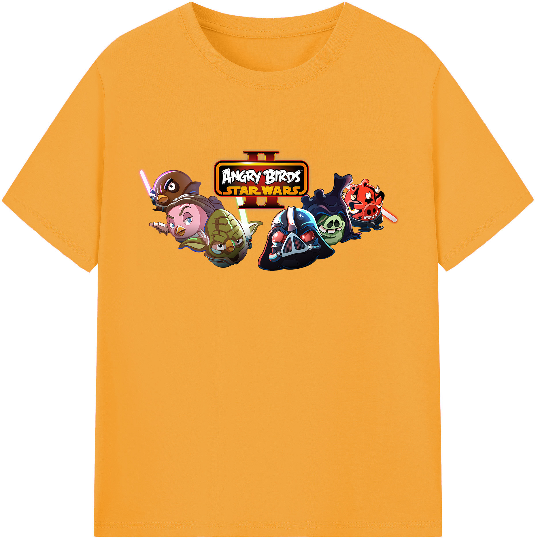 （画像用） Angry Birds アングリーバード 綿100％半袖Tシャツ（フロントプリント）