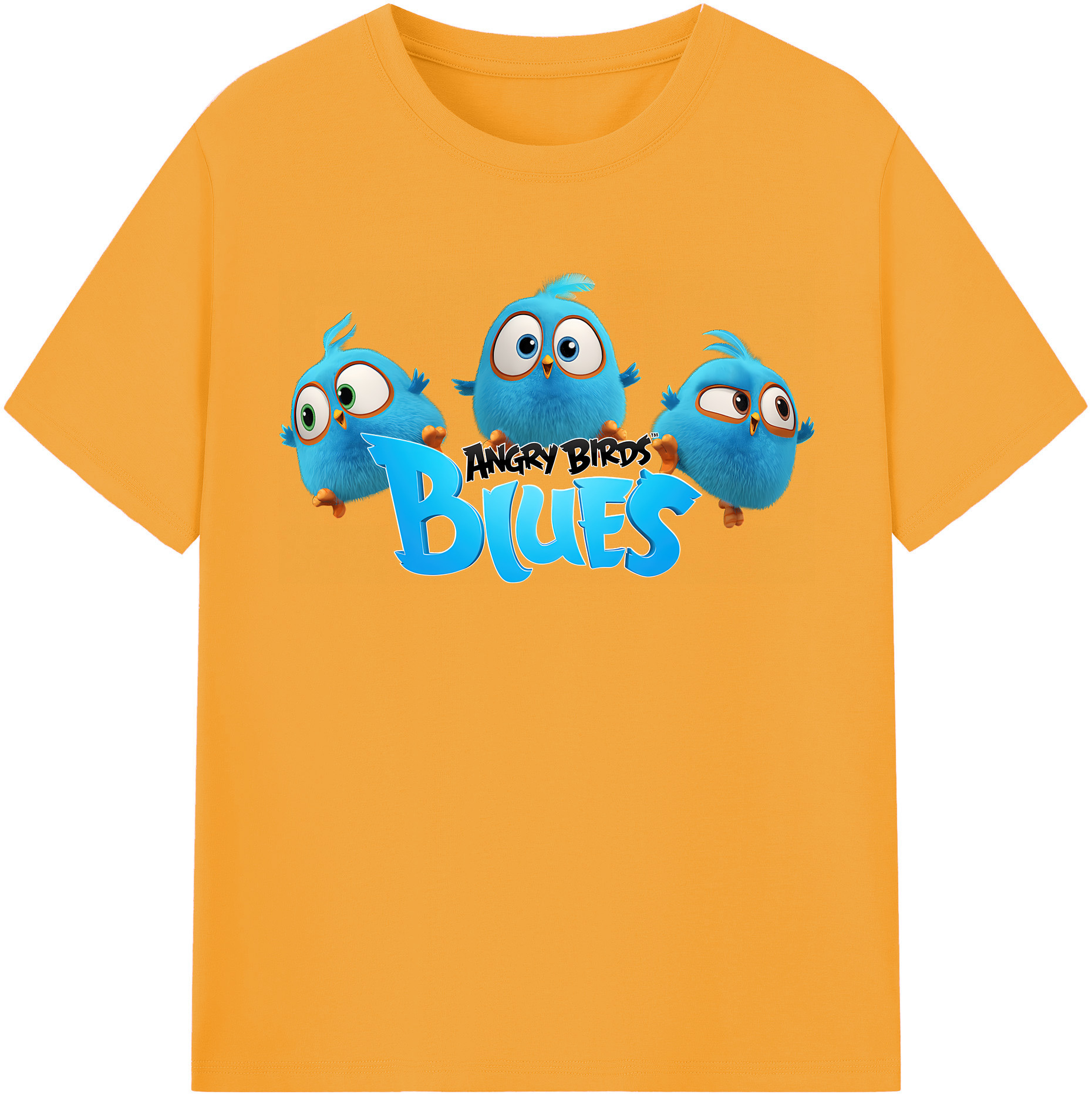 （画像用） Angry Birds アングリーバード 綿100％半袖Tシャツ（フロントプリント）